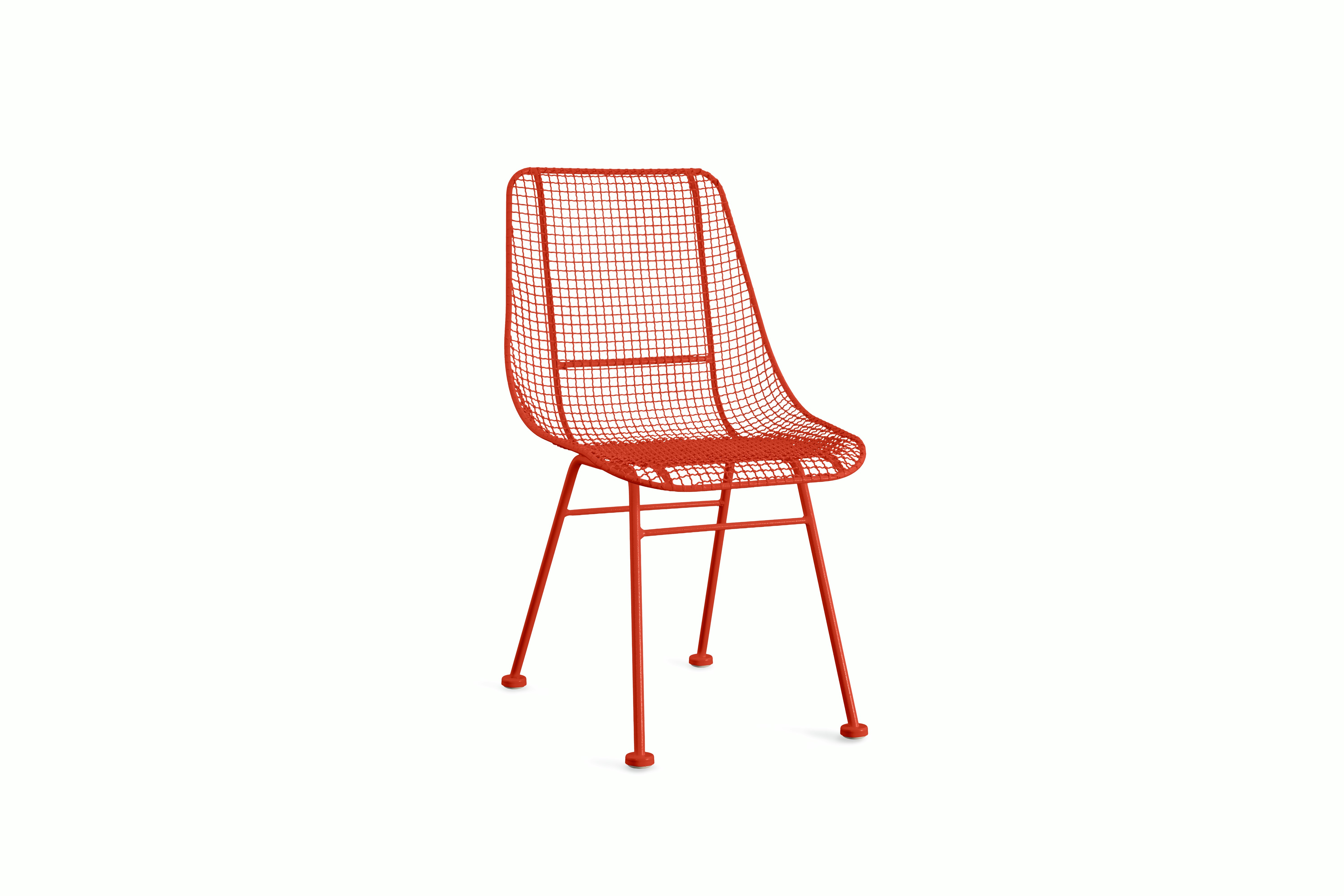 Sculptura Side Chair - red orange