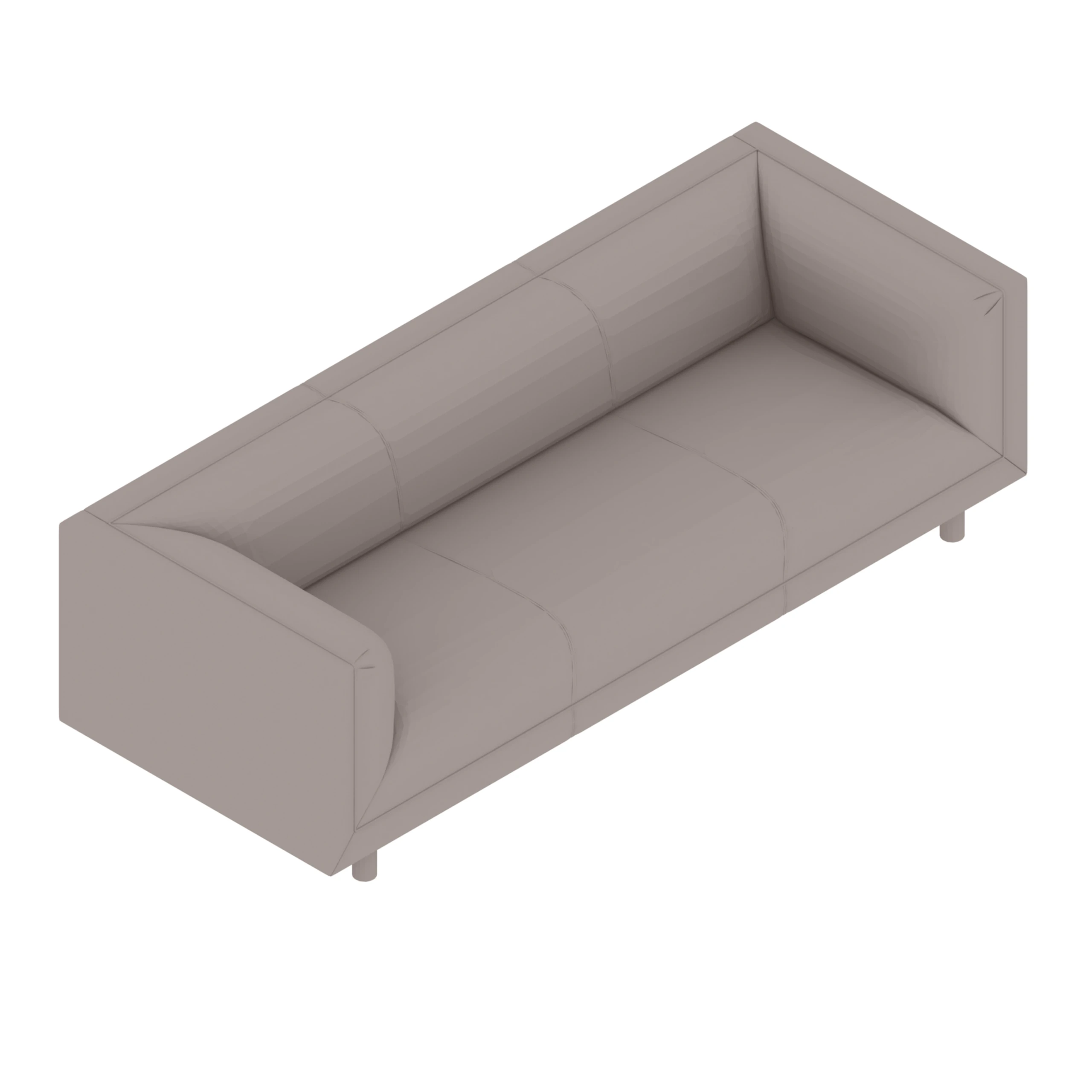 A generic rendering - Rolled Arm Sofa