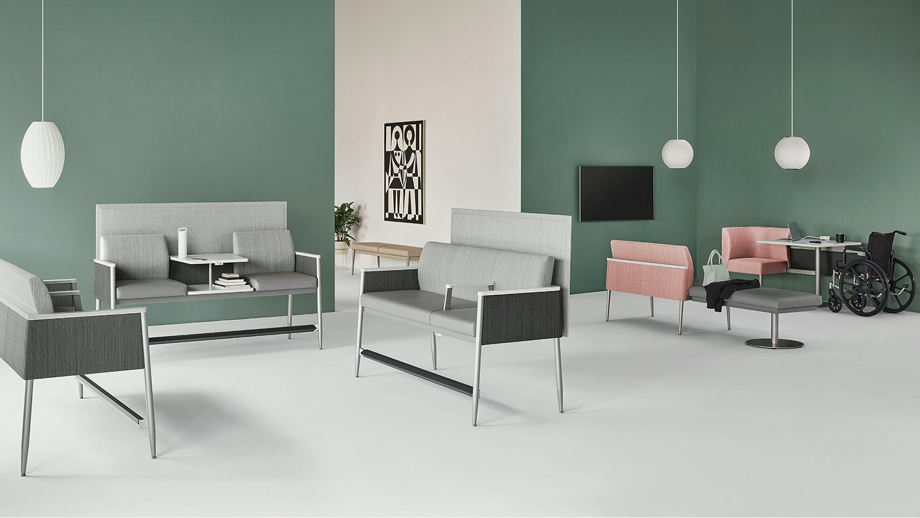 Environment view of the Palisade Collection featuring Palisade Easy Access seating.