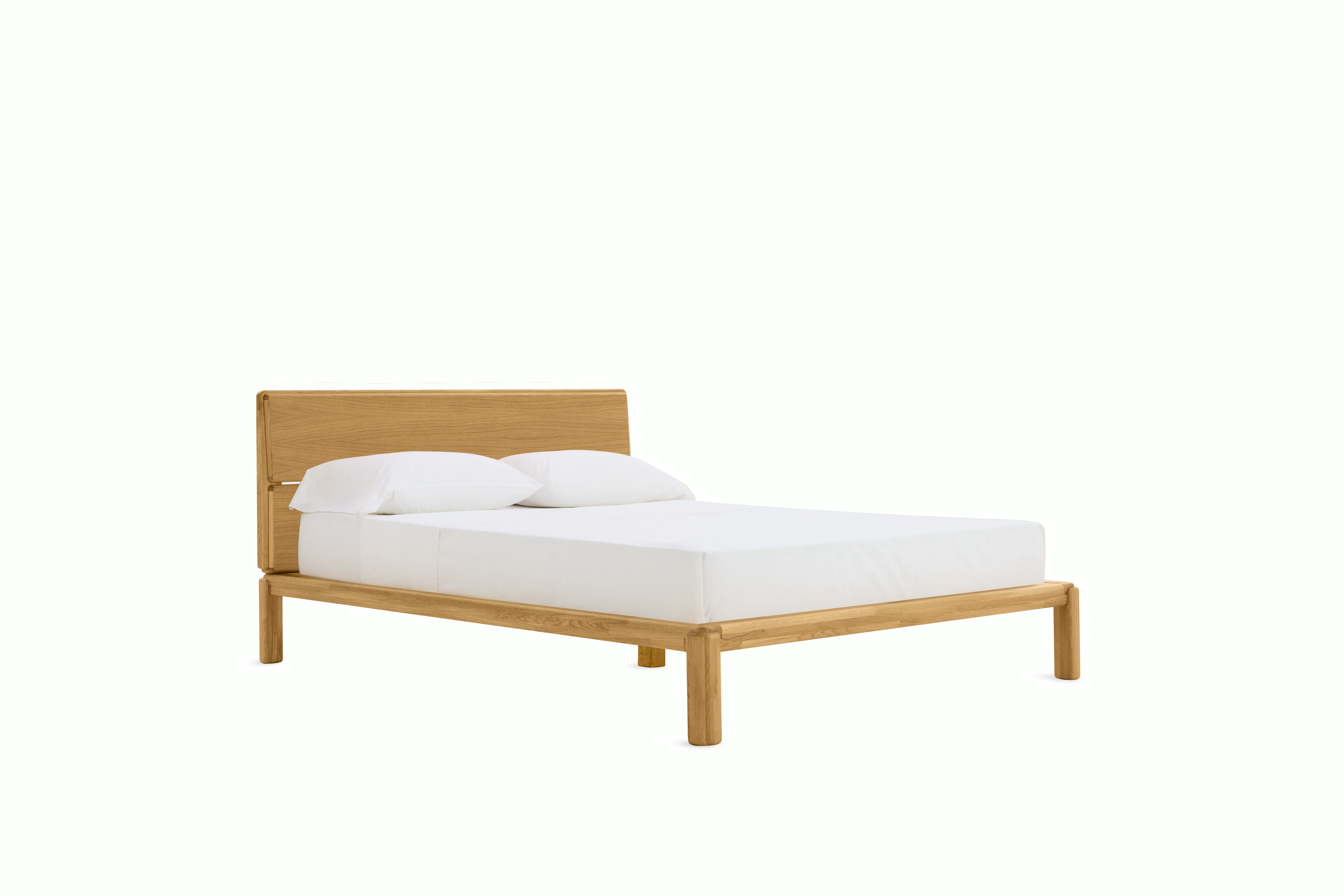 Sumu Bed,  oak,  headboard,  queen