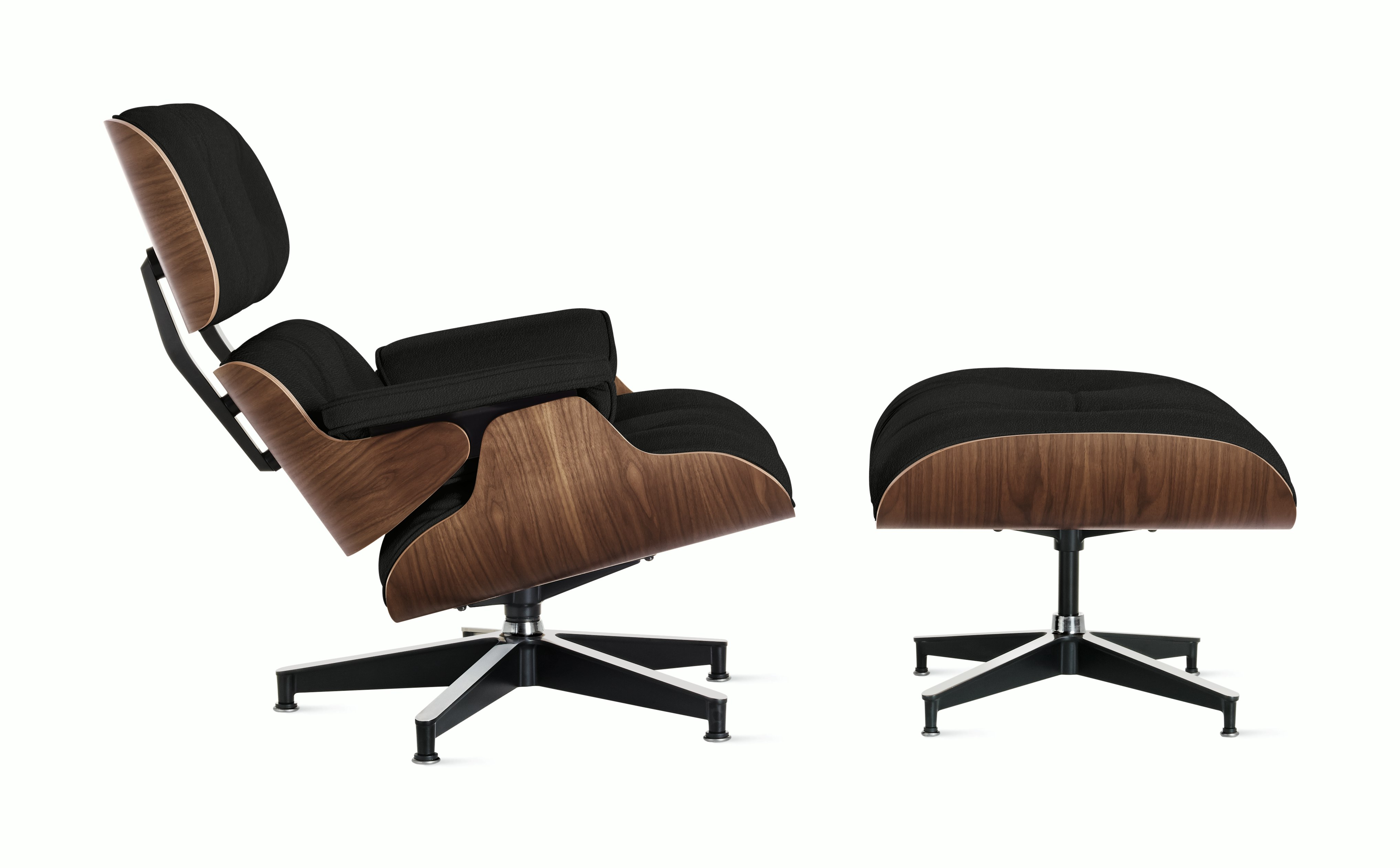 Eames Lounge and Ottoman in Prone and Stow leathers