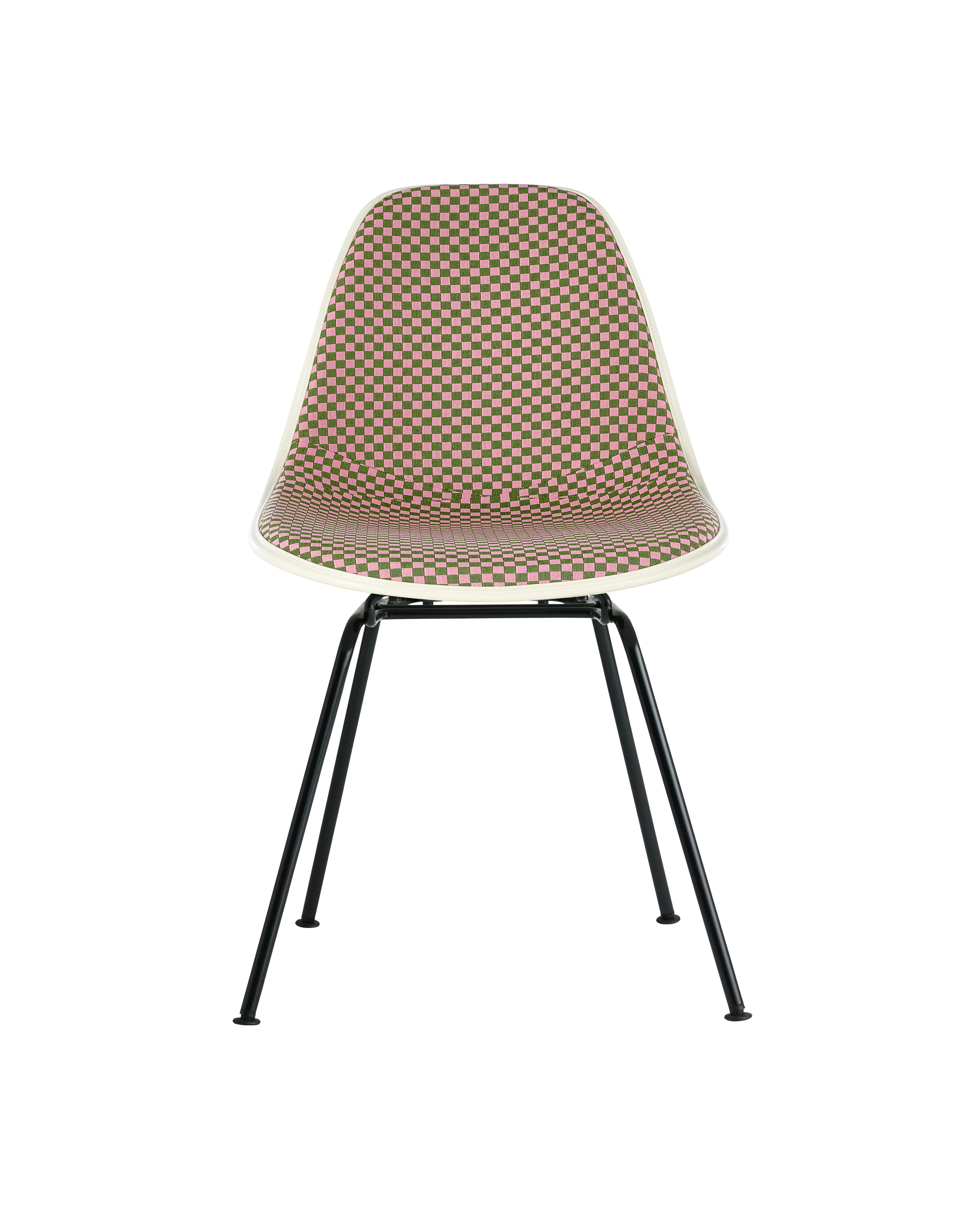Eames Upholstered Molded Fiberglass Side Chair