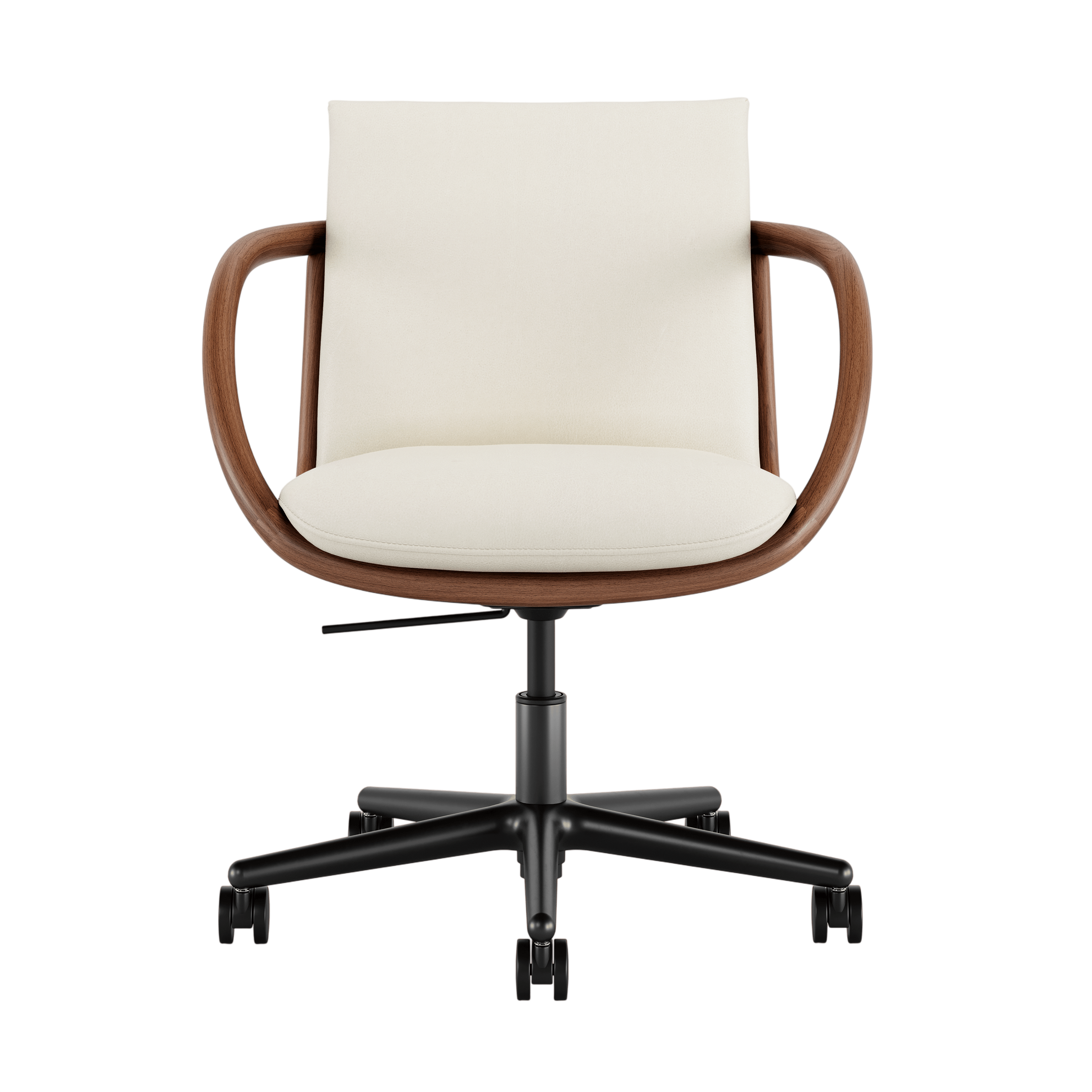 Full Loop Task Chair - Prone Leather Lotus,  Walnut,  Black