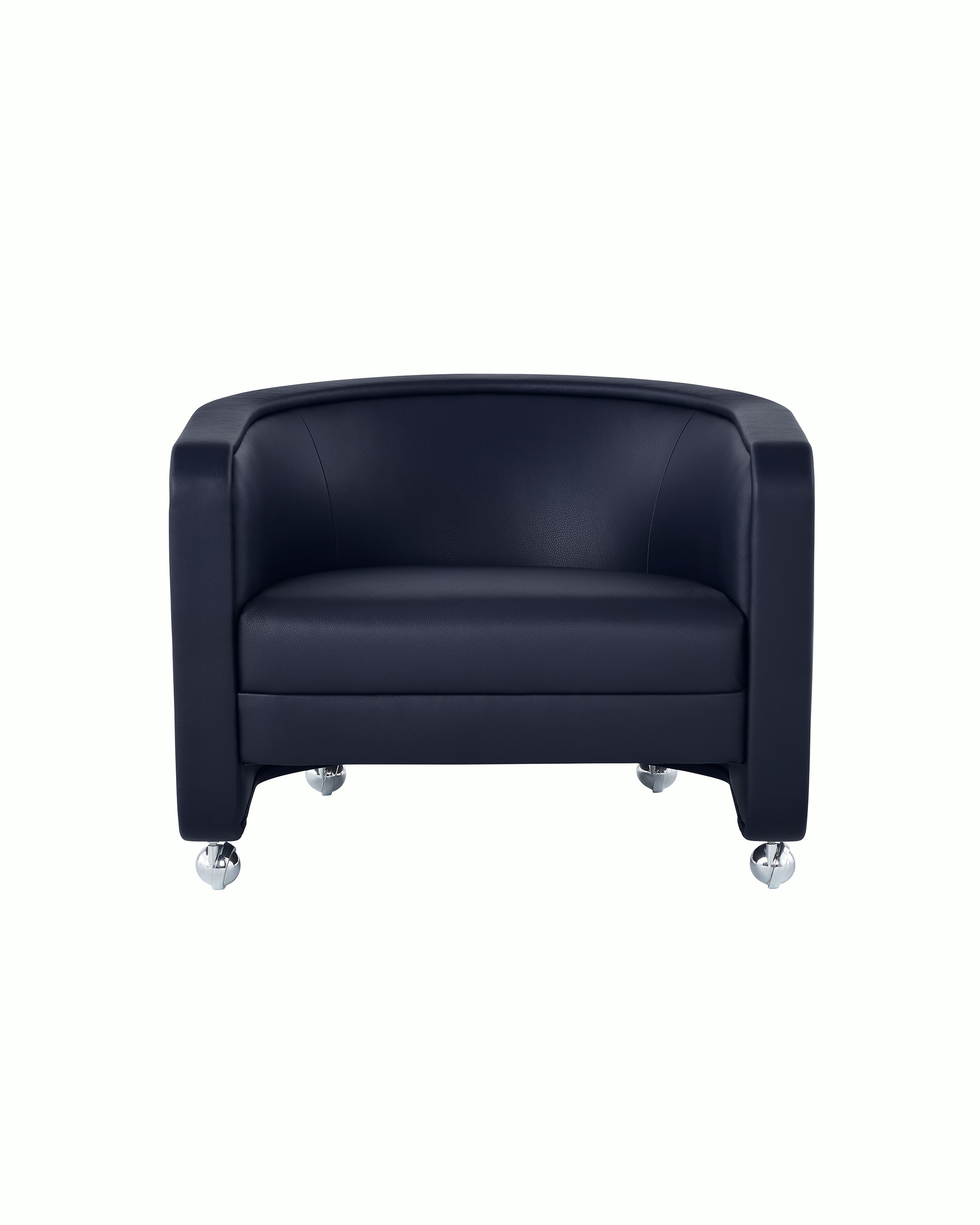 U-Series Lounge Chair upholstered in Tenera Sapphire.