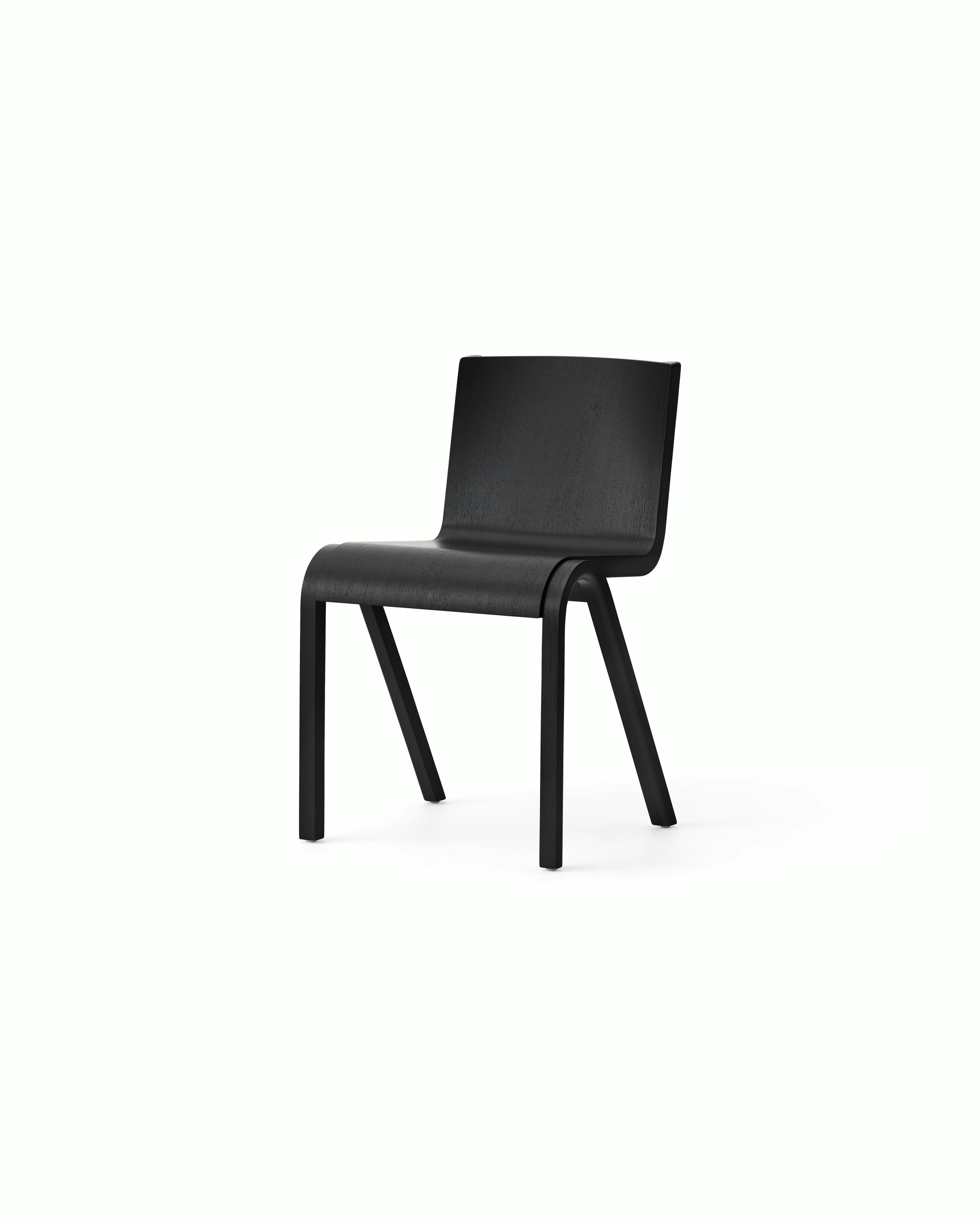 Ready Dining Chair - Unupholstered, Black Painted Oak