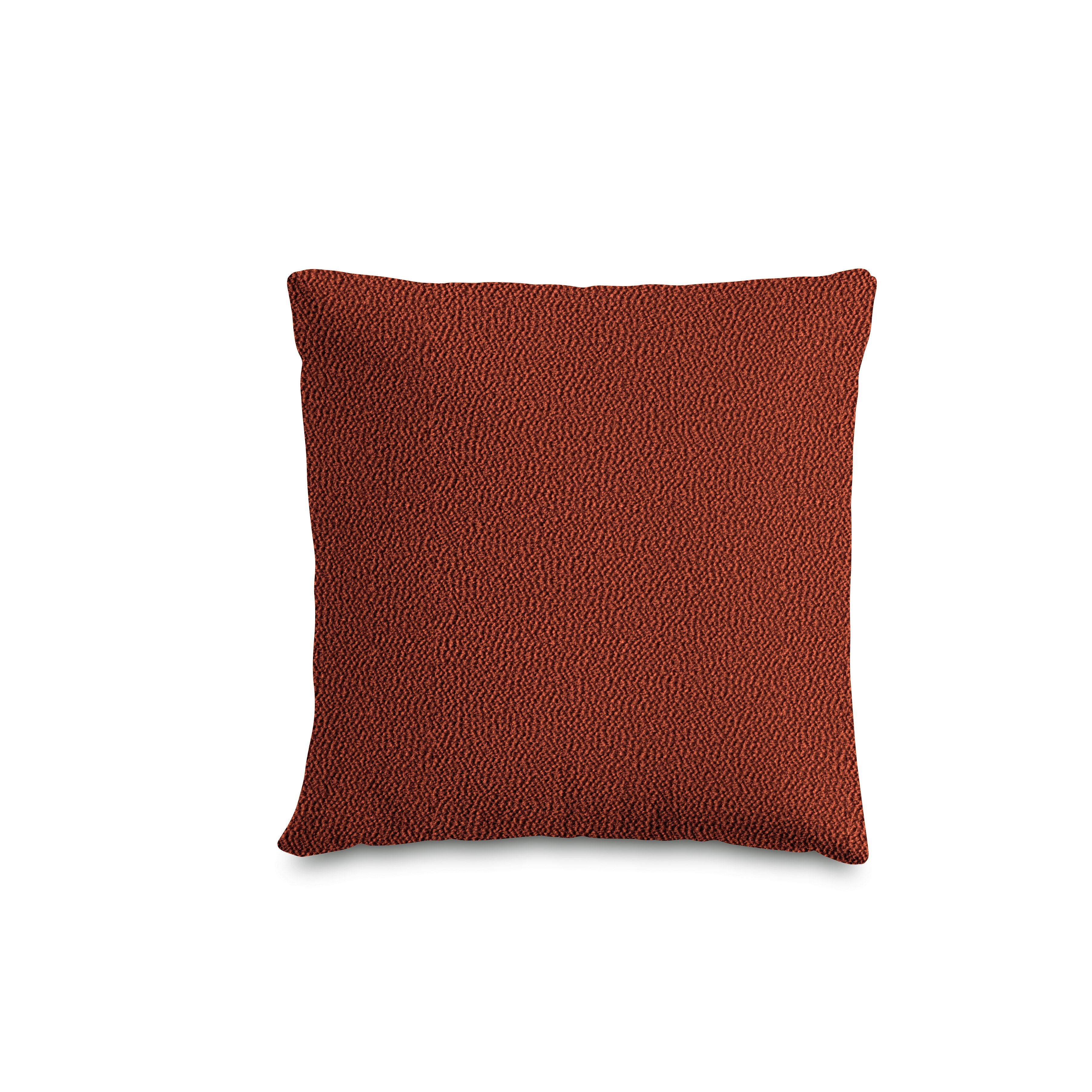 A Como Throw Pillow in Turf: Paprika viewed from the front.