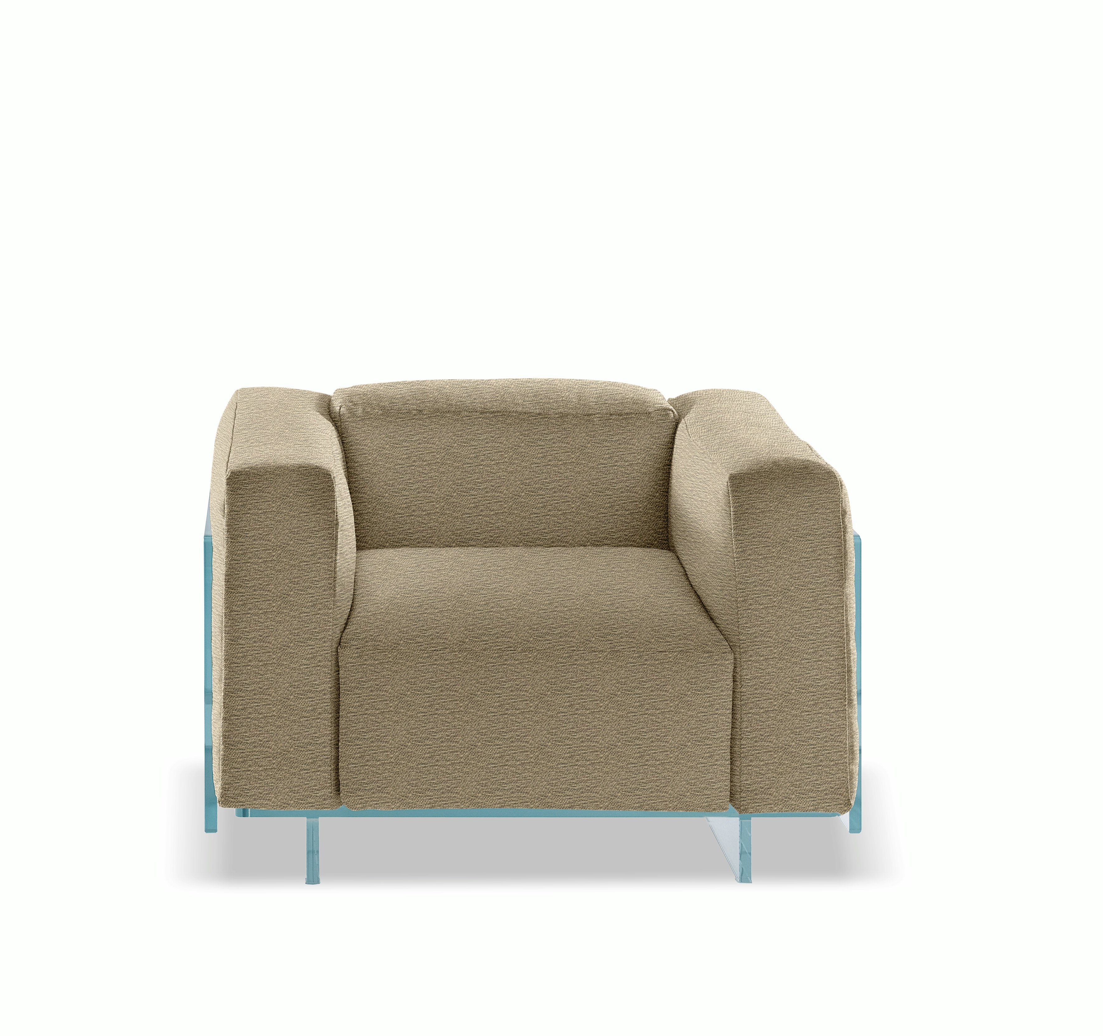 Crystal Lounge Armchair - Mantegna, Dove