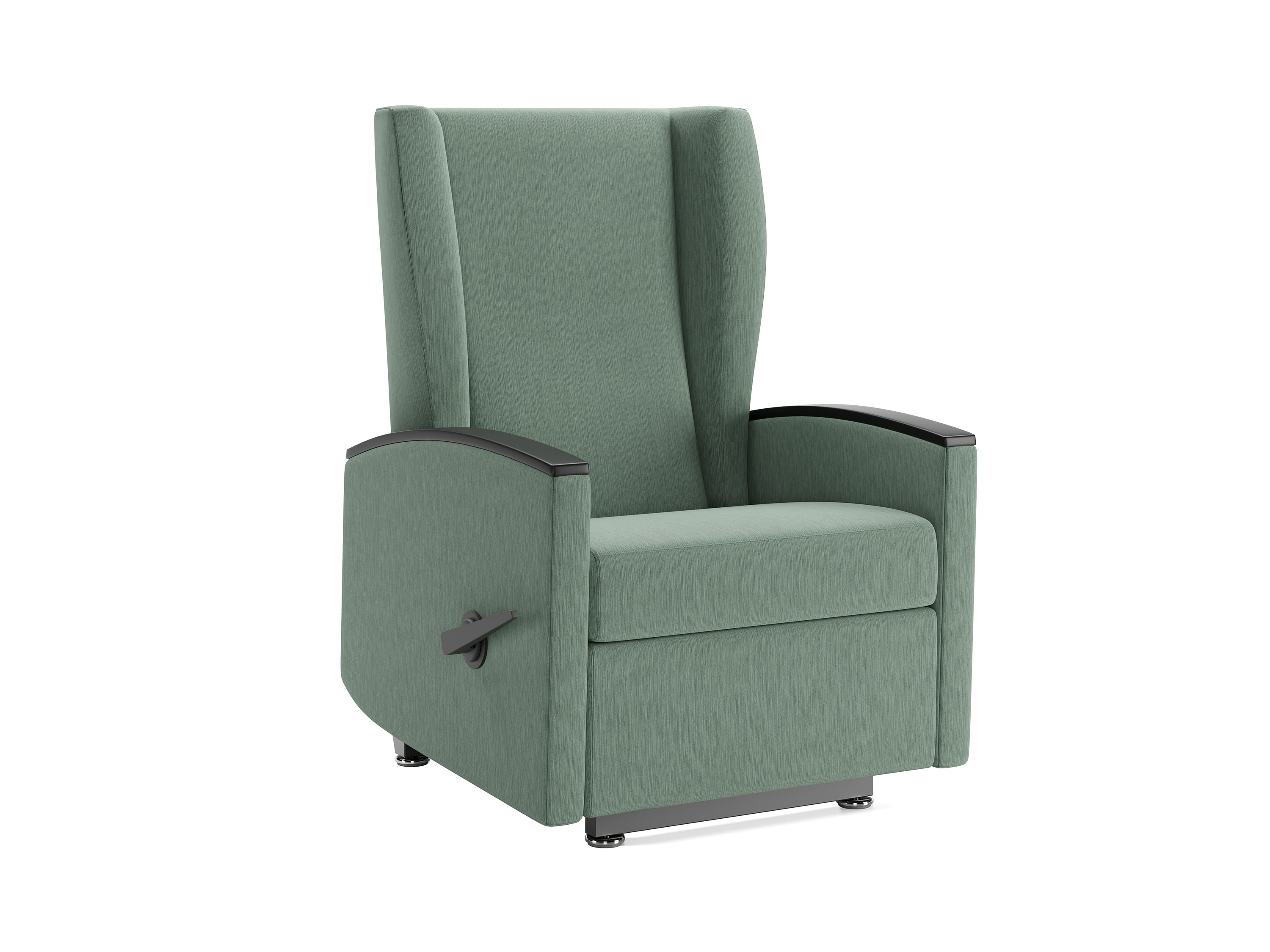 Culla Reclining Glider, green with black caps