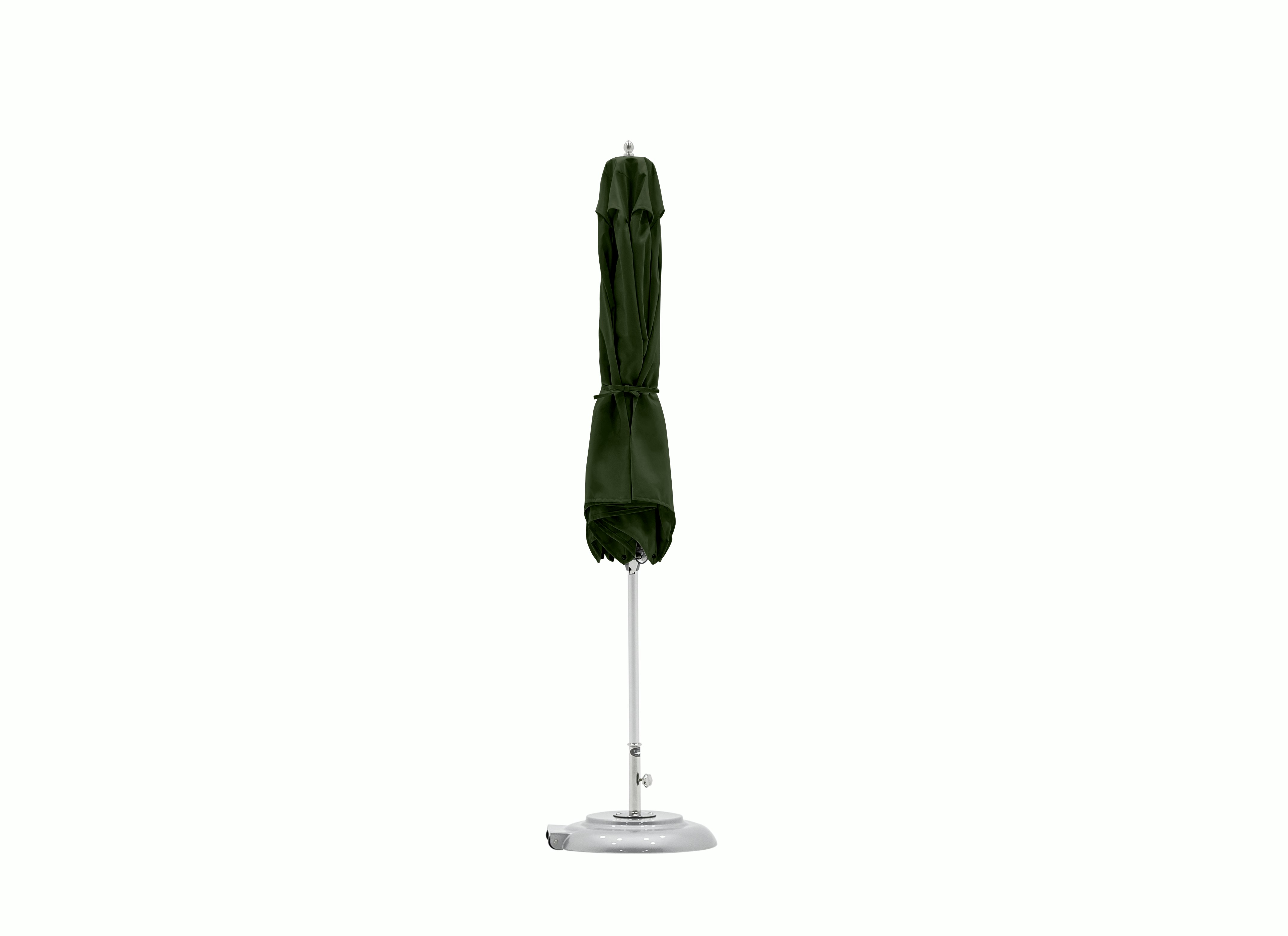 A Tuuci Bay Master Fiber Flex Hexagon Umbrella in Dwr Woodland.