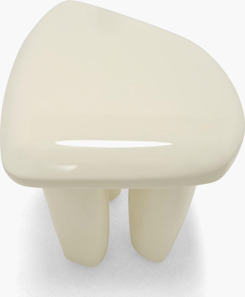 Isola Side Table - High Gloss Antique White