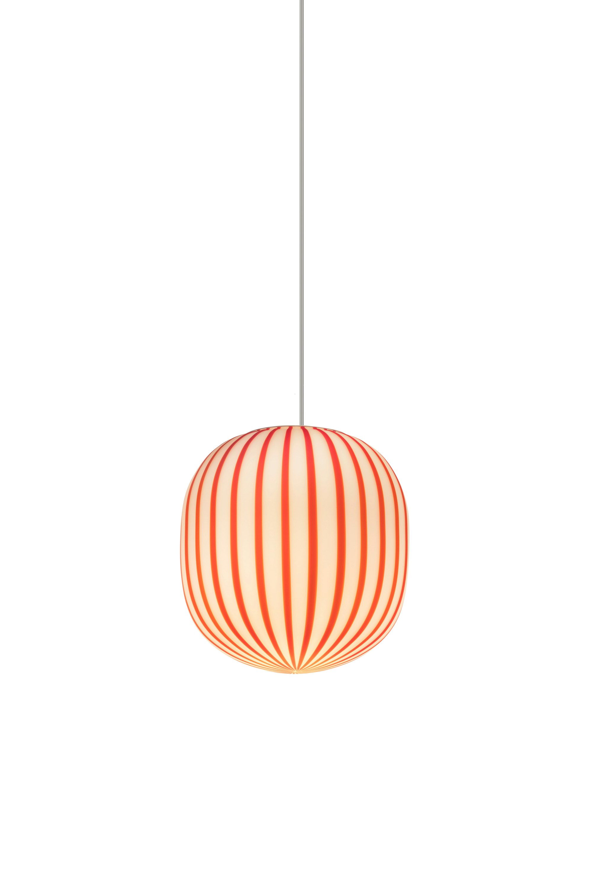 Filigrana S2 Cylinder Pendant in red Viewed from the front
