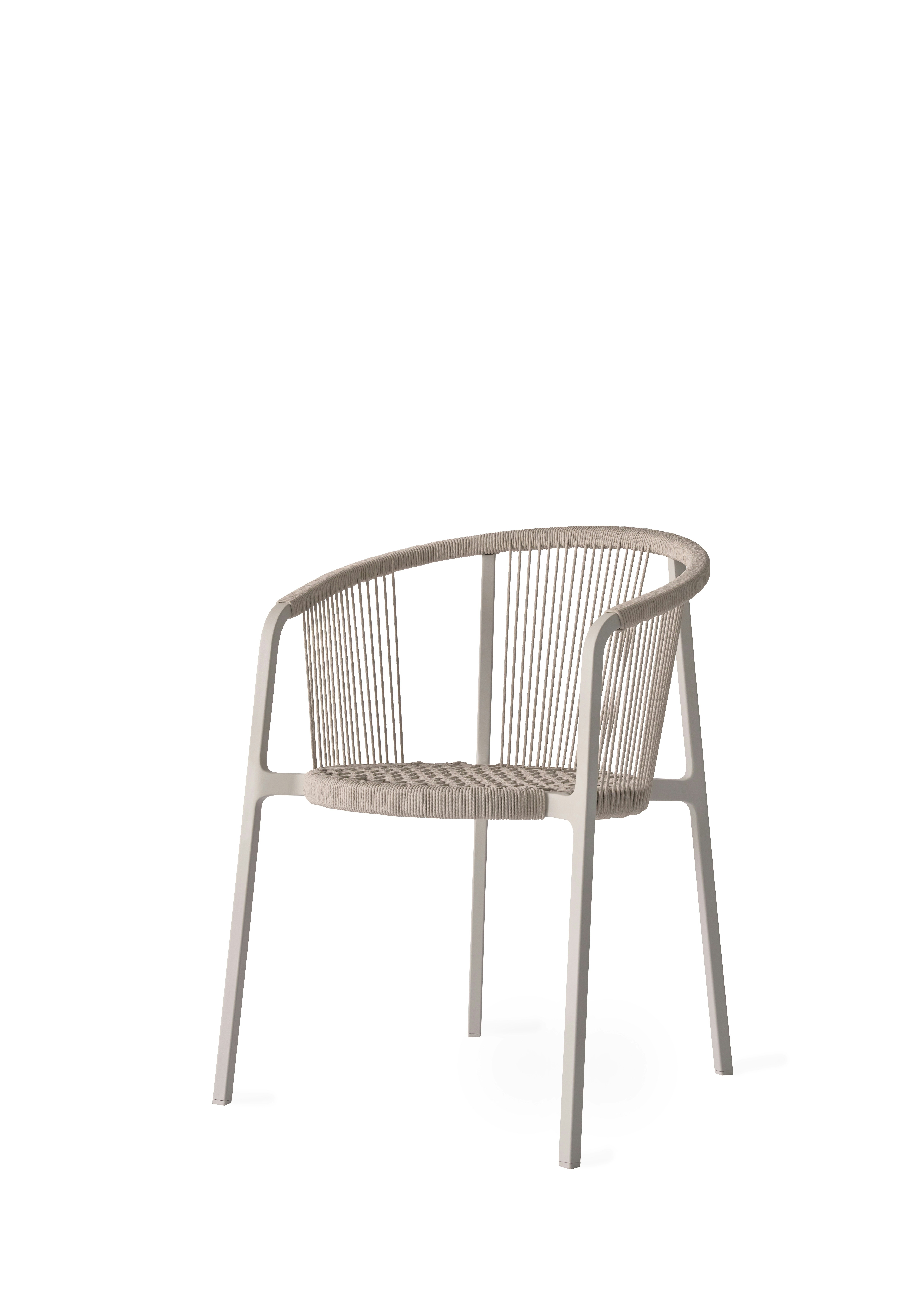 A Vipp710 Lagrasse Dining Chair Viewed from an angle.
