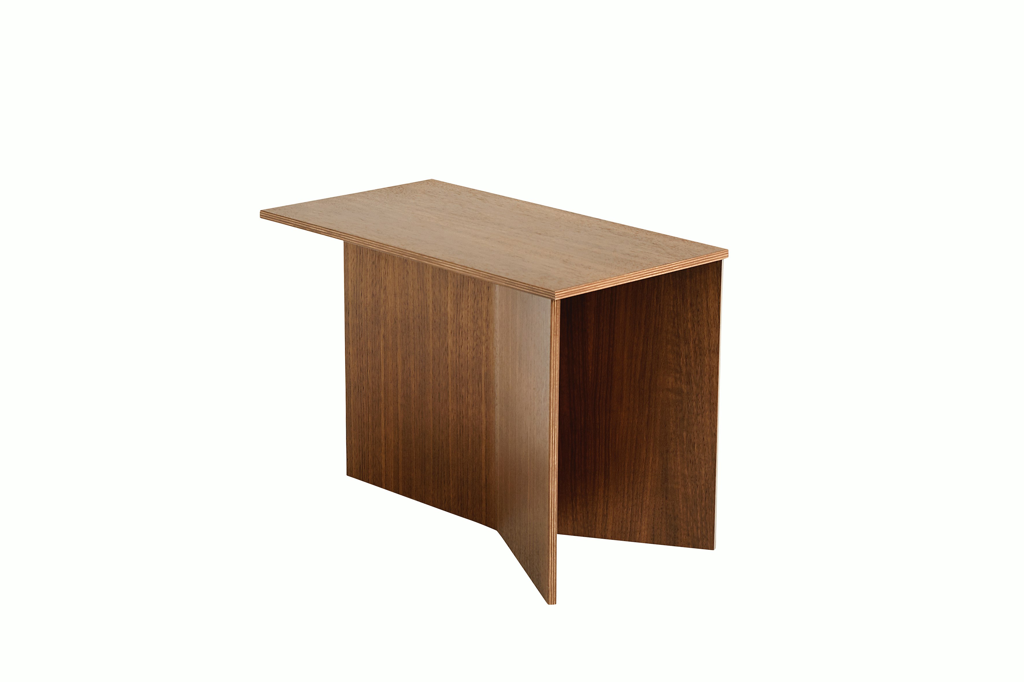 Wood Slit Side Table