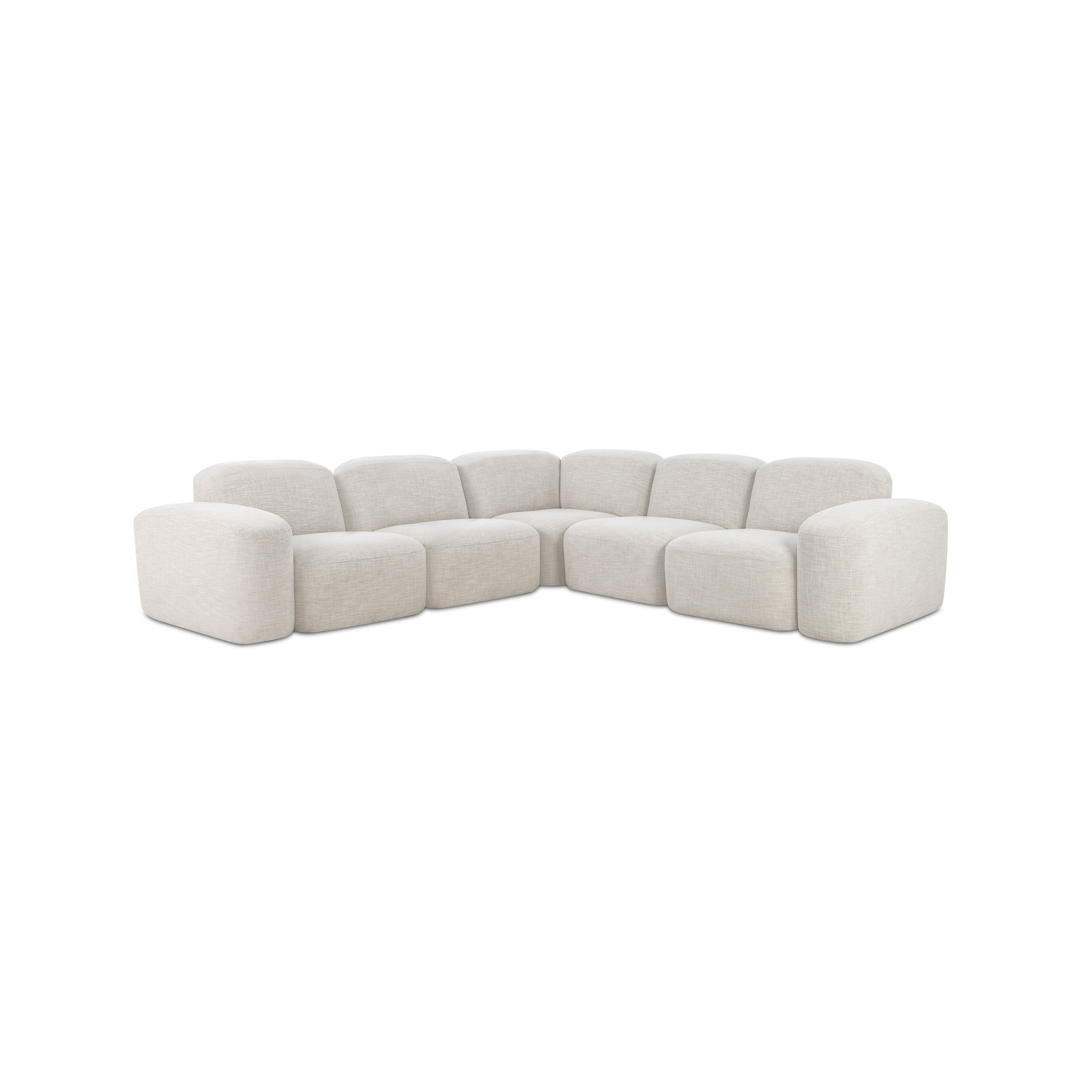 Muse Five Seat Corner Sectional - Byron, Oyster
