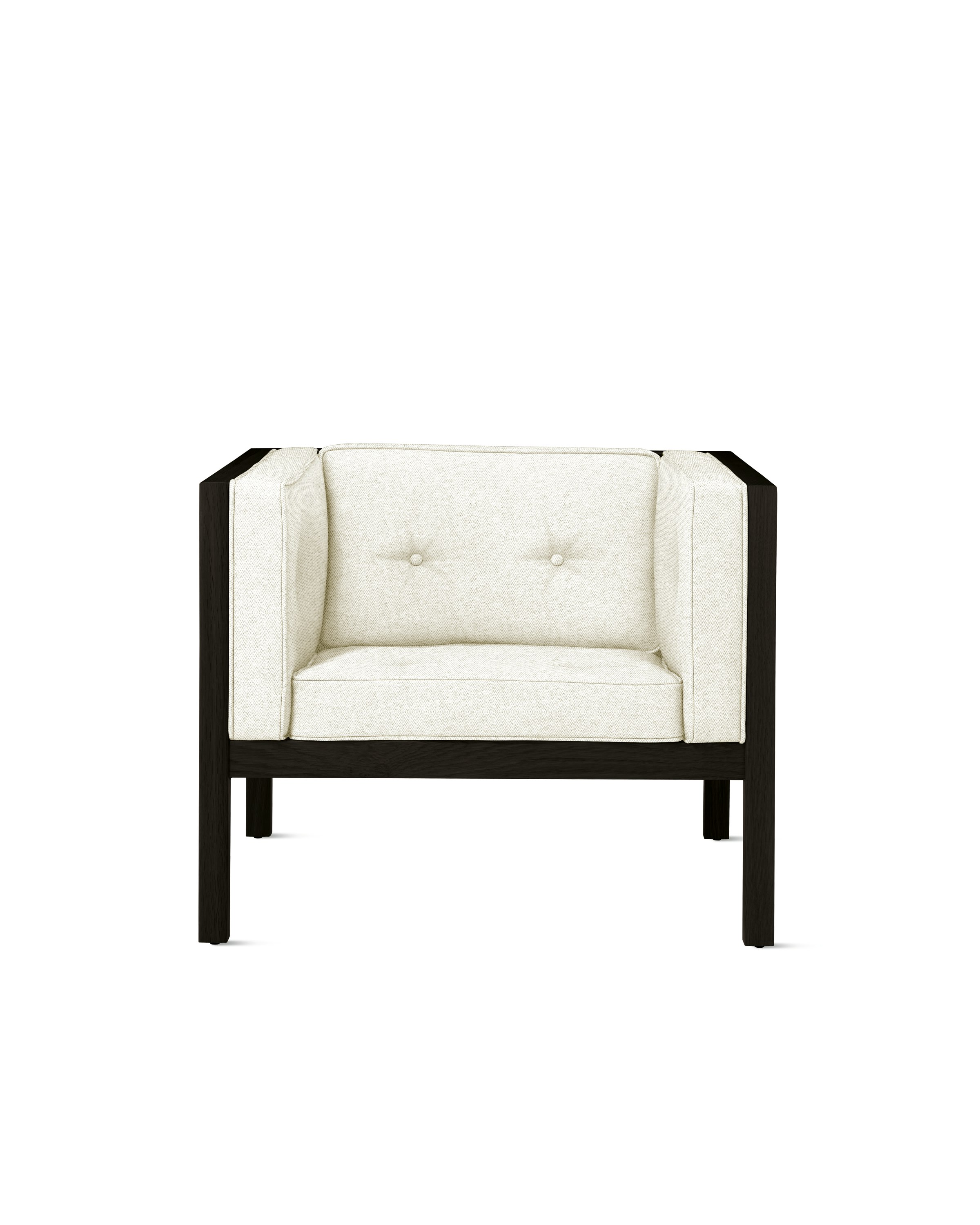 Cube Armchair - Luce, Brioche, Black Stained Oak