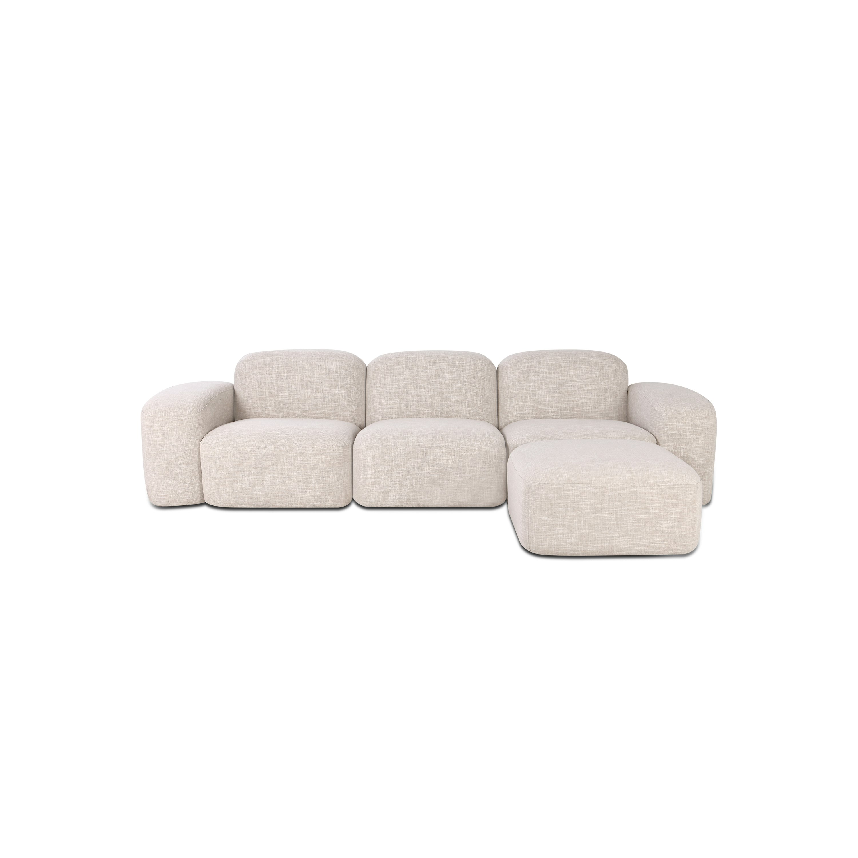 Muse Sofa - 3 Seater, Byron, Oyster