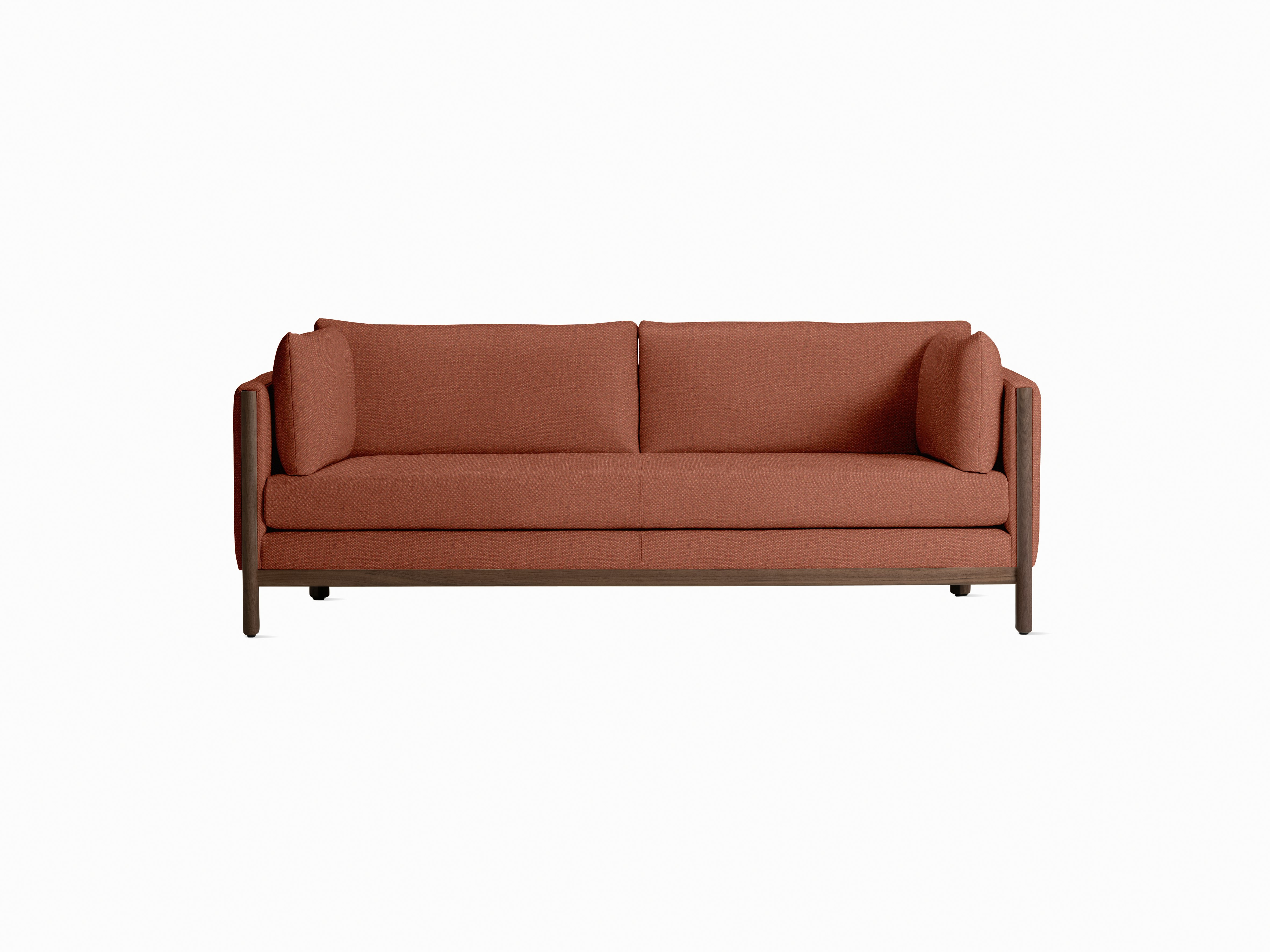 Emmy Sofa, 80 In, Beck, 039 Clayware, Walnut
