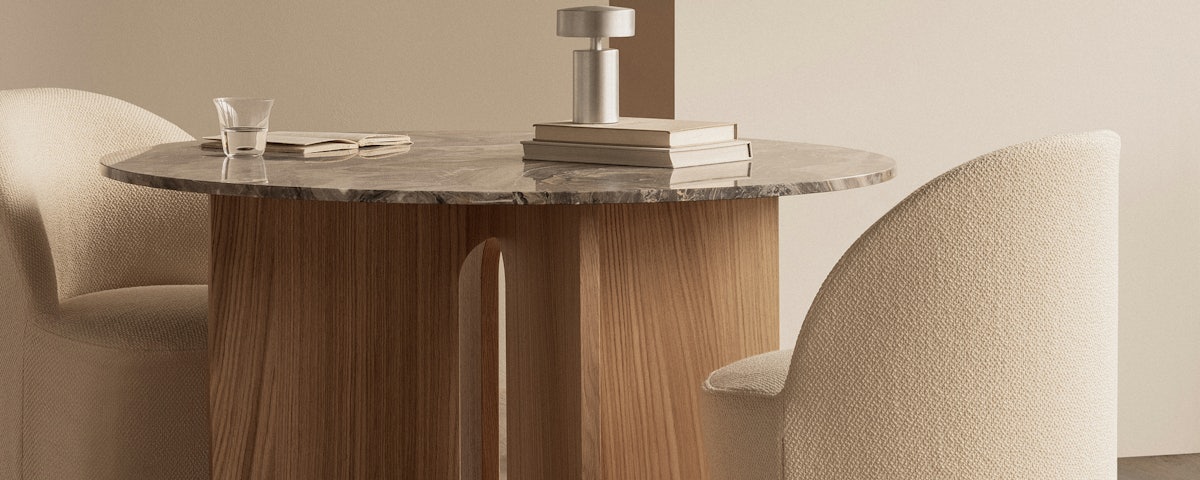 Androgyne Dining Table in a dining room setting