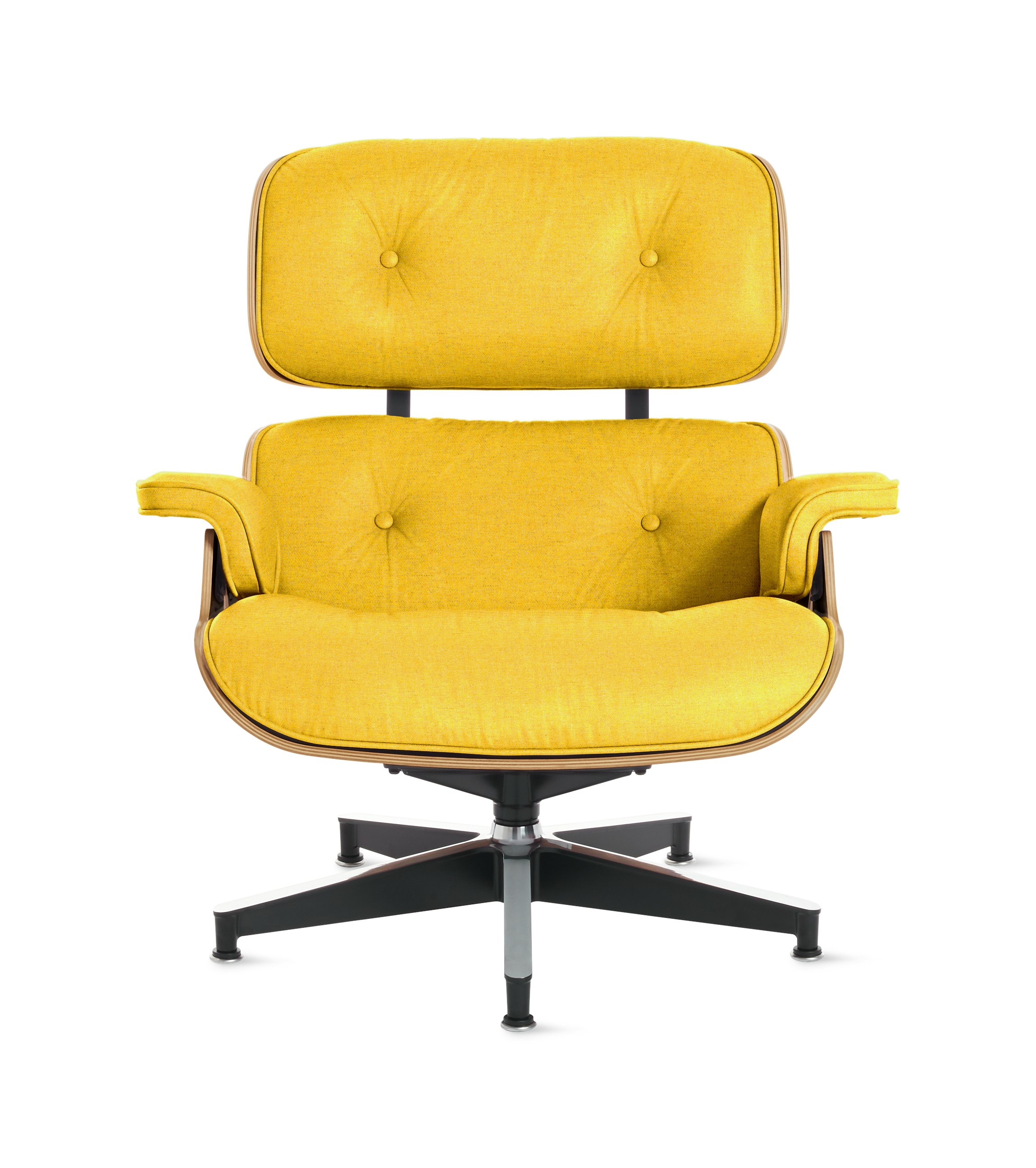 Eames Lounge Chair - Standard or Tall, White Oak, Luce, Clarion