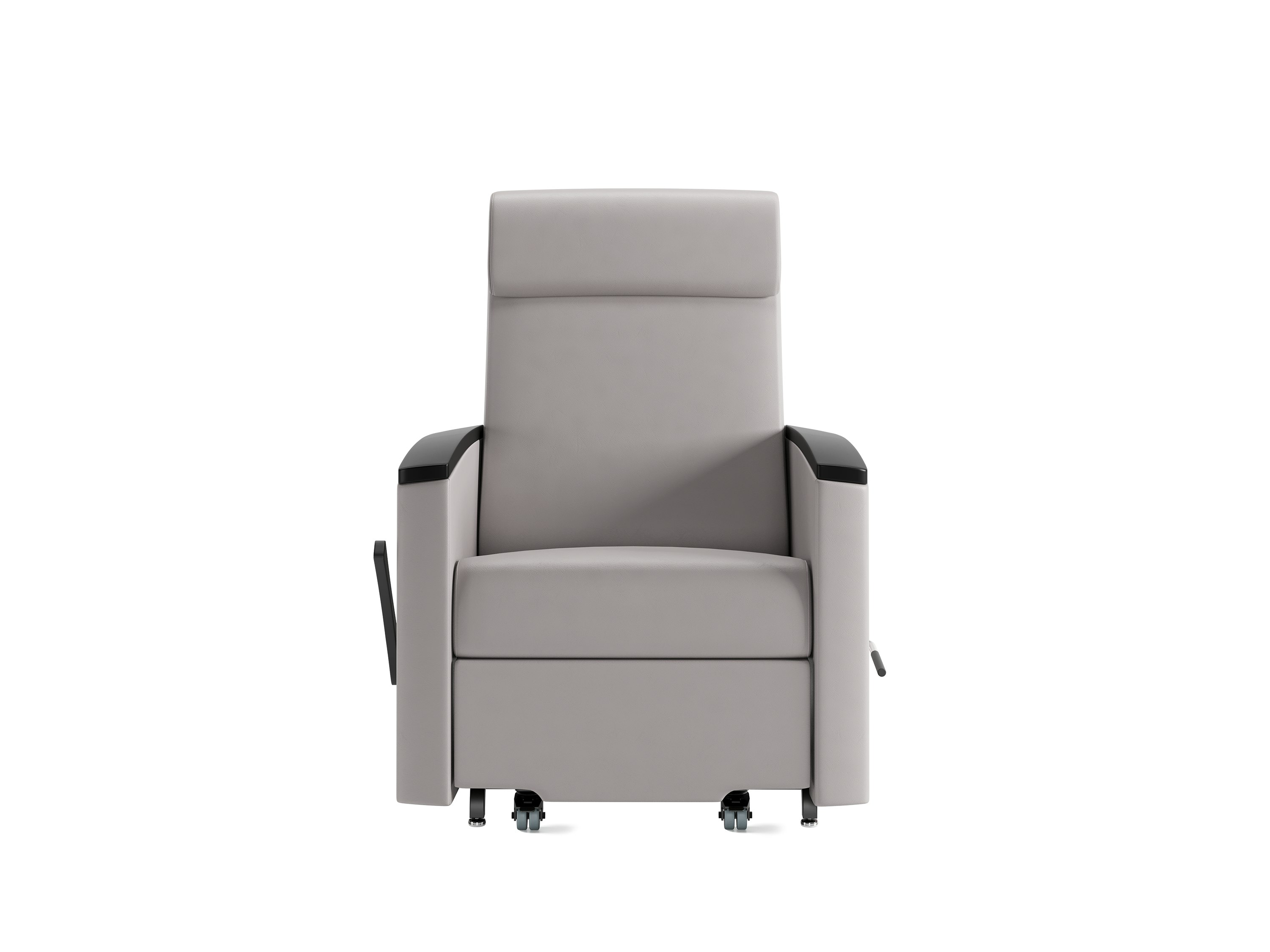 Consoul Reclining Glider, front, grey