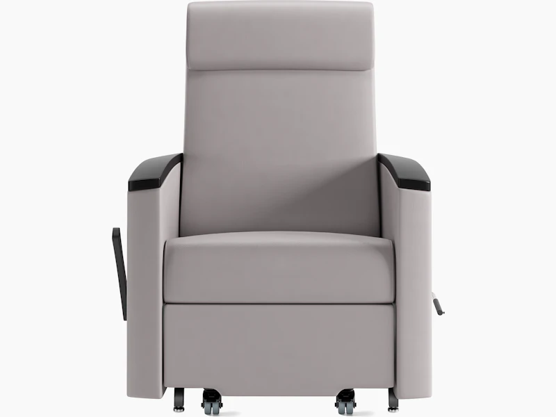Consoul Reclining Glider, front, grey