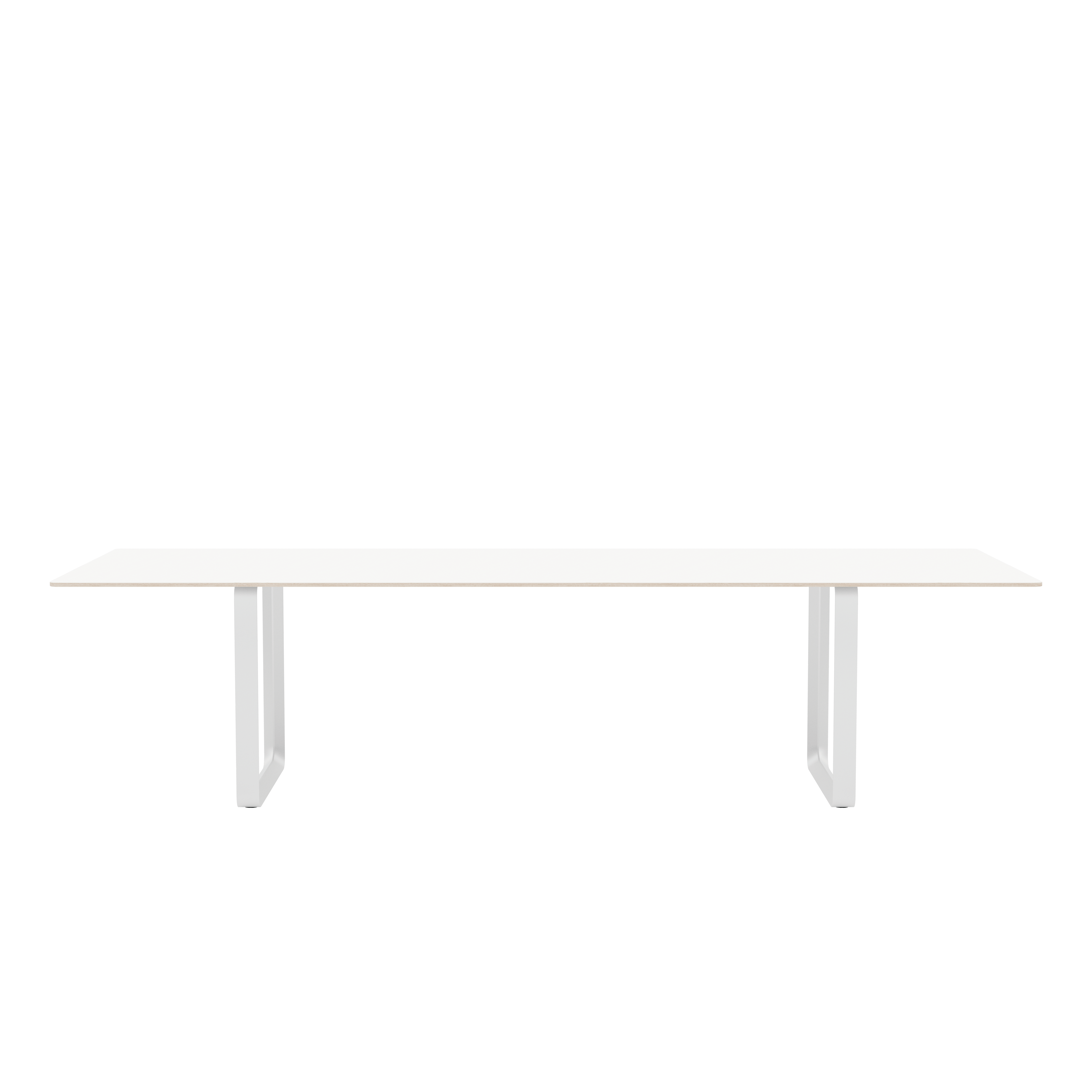 70/70 Table   ,  116W x 42-1/2D x 28-3/4H   ,  Laminate\FRAME: White\TOP: White