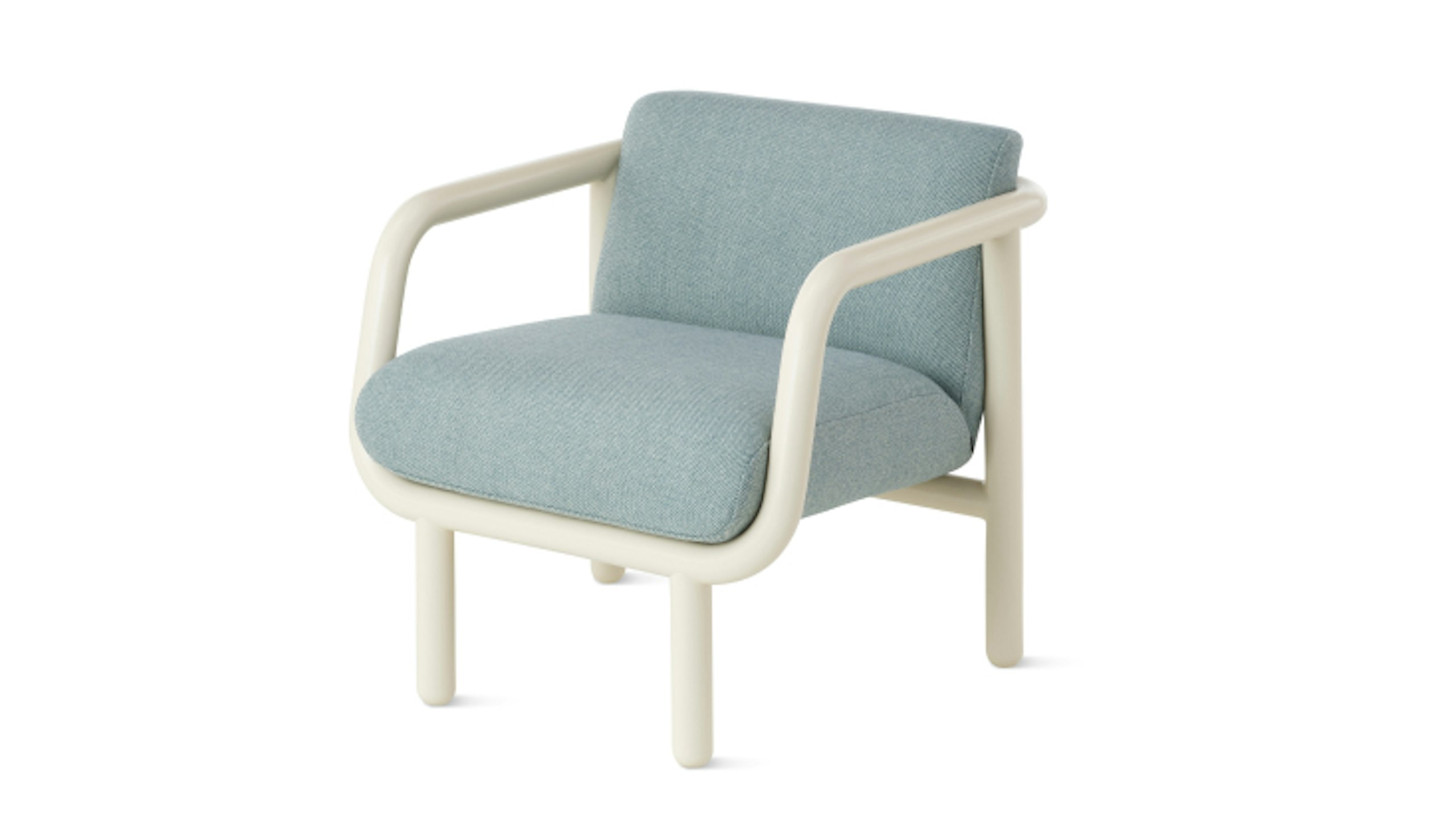 Grey-green Percy Lounge Chair by NaughtOne.