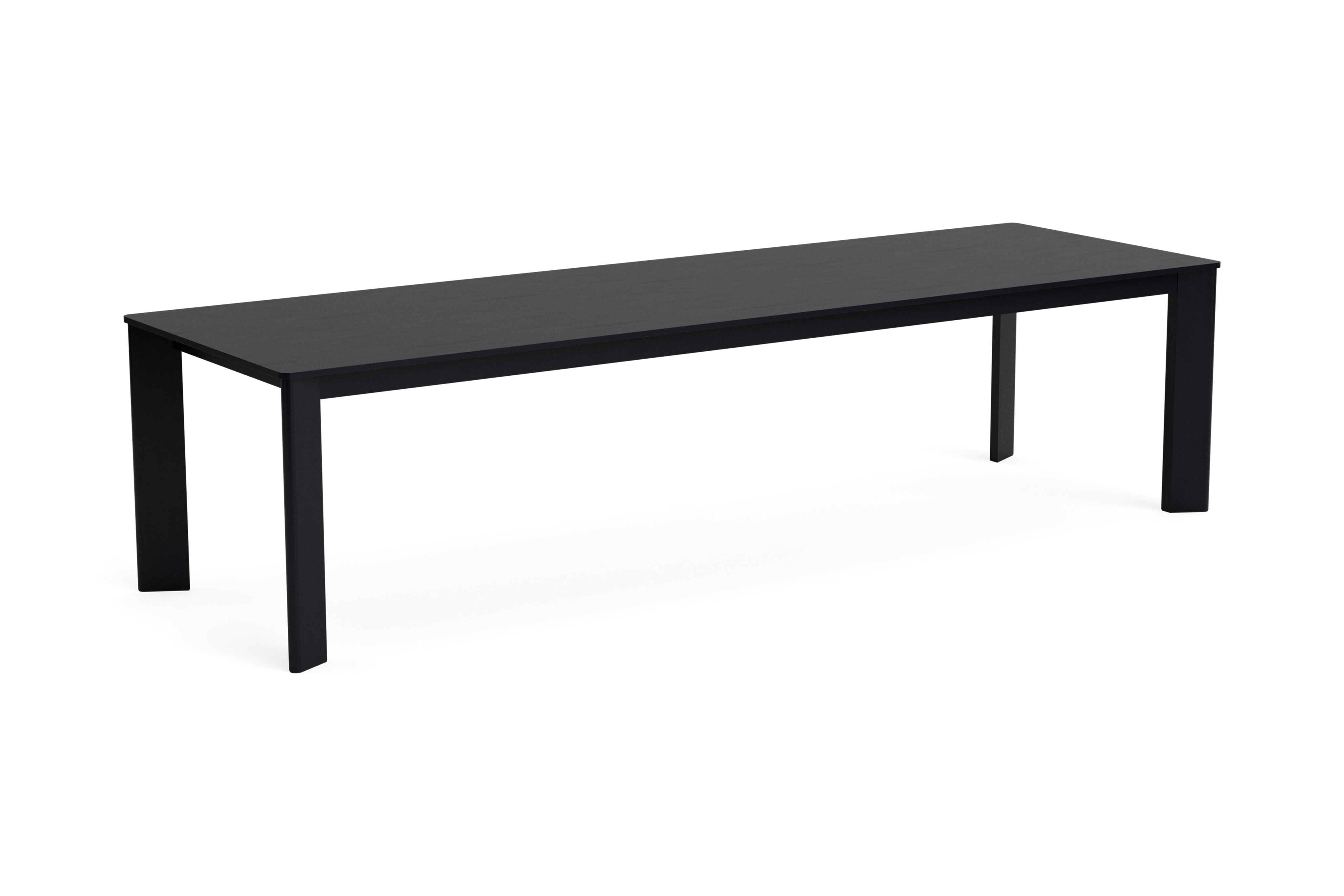 Chisel rectangular table in black oak
