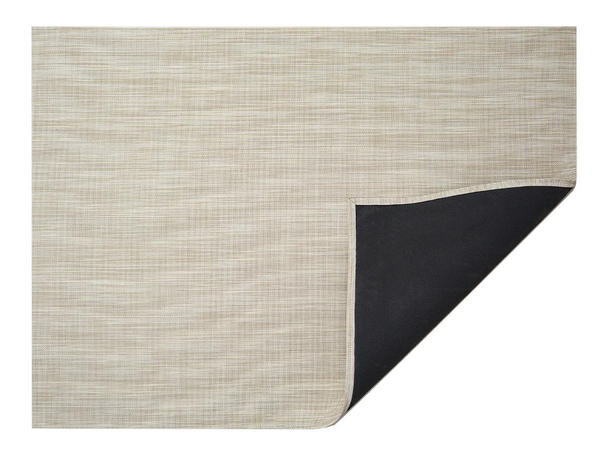 Mini Basketweave Rug in Parchment