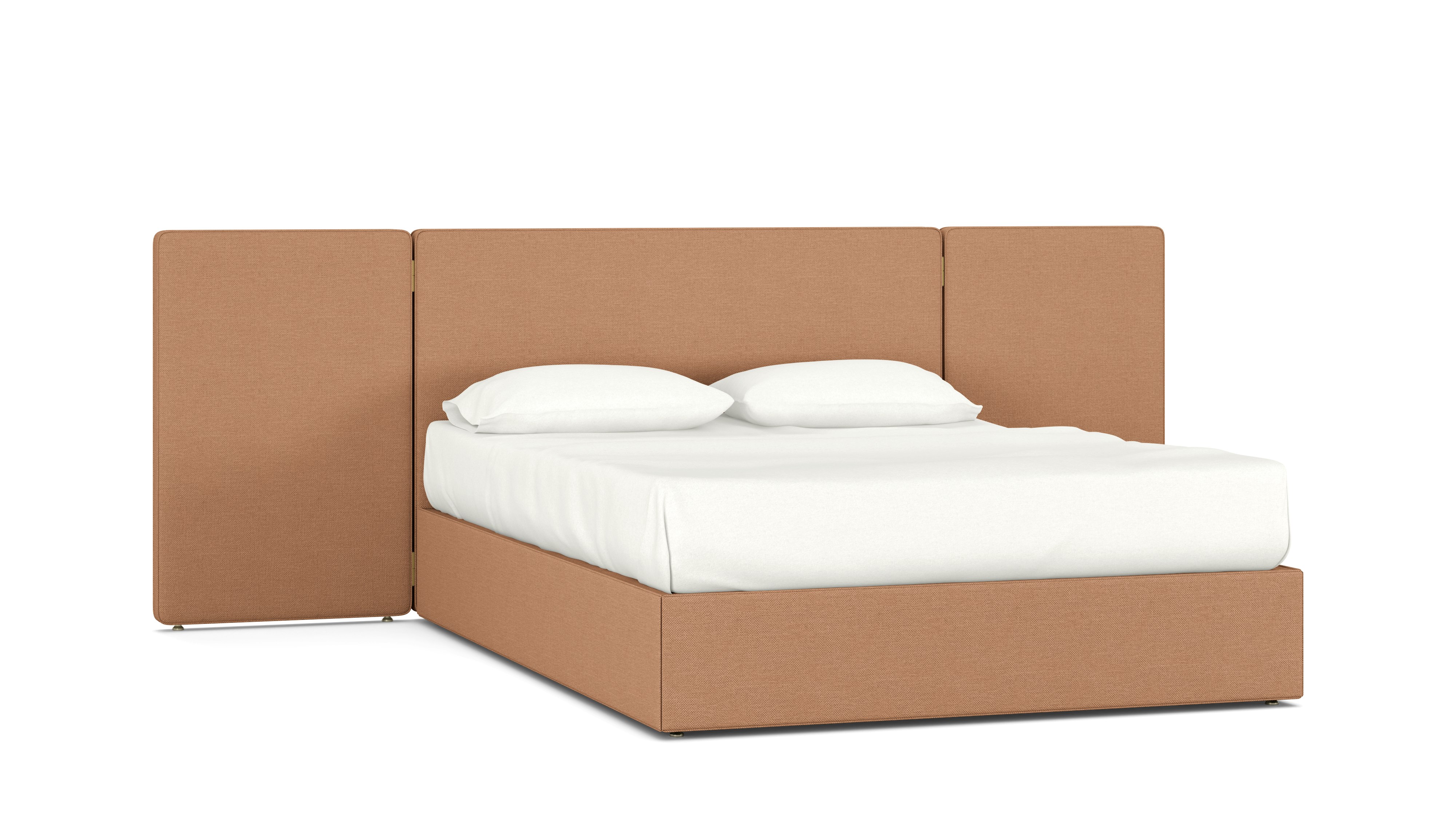 A Hule Bed in Camel Camel viewed from an angle