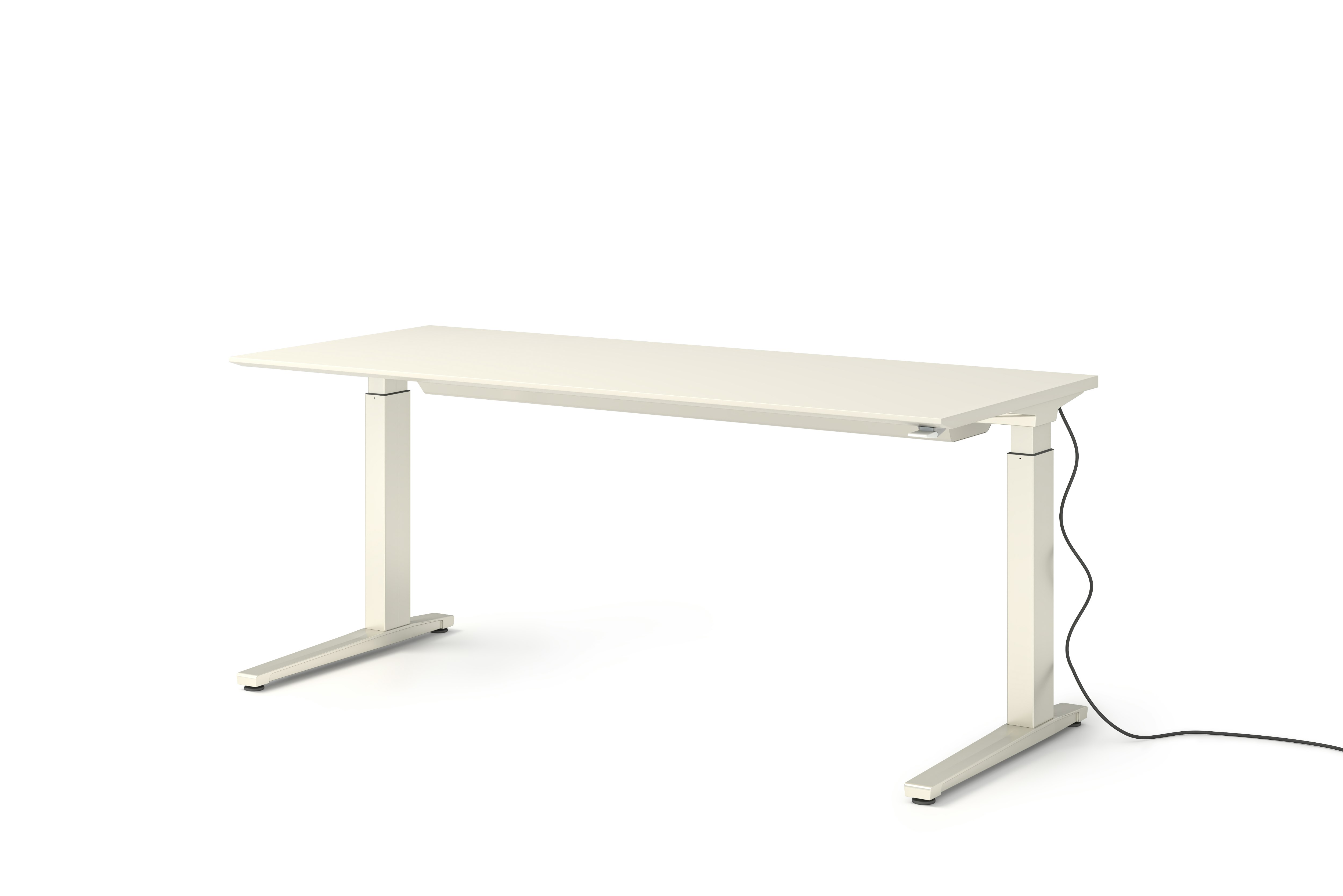 Renew Sit-To-Stand Desk - 29x70,  White Laminate White,  Standard Power
