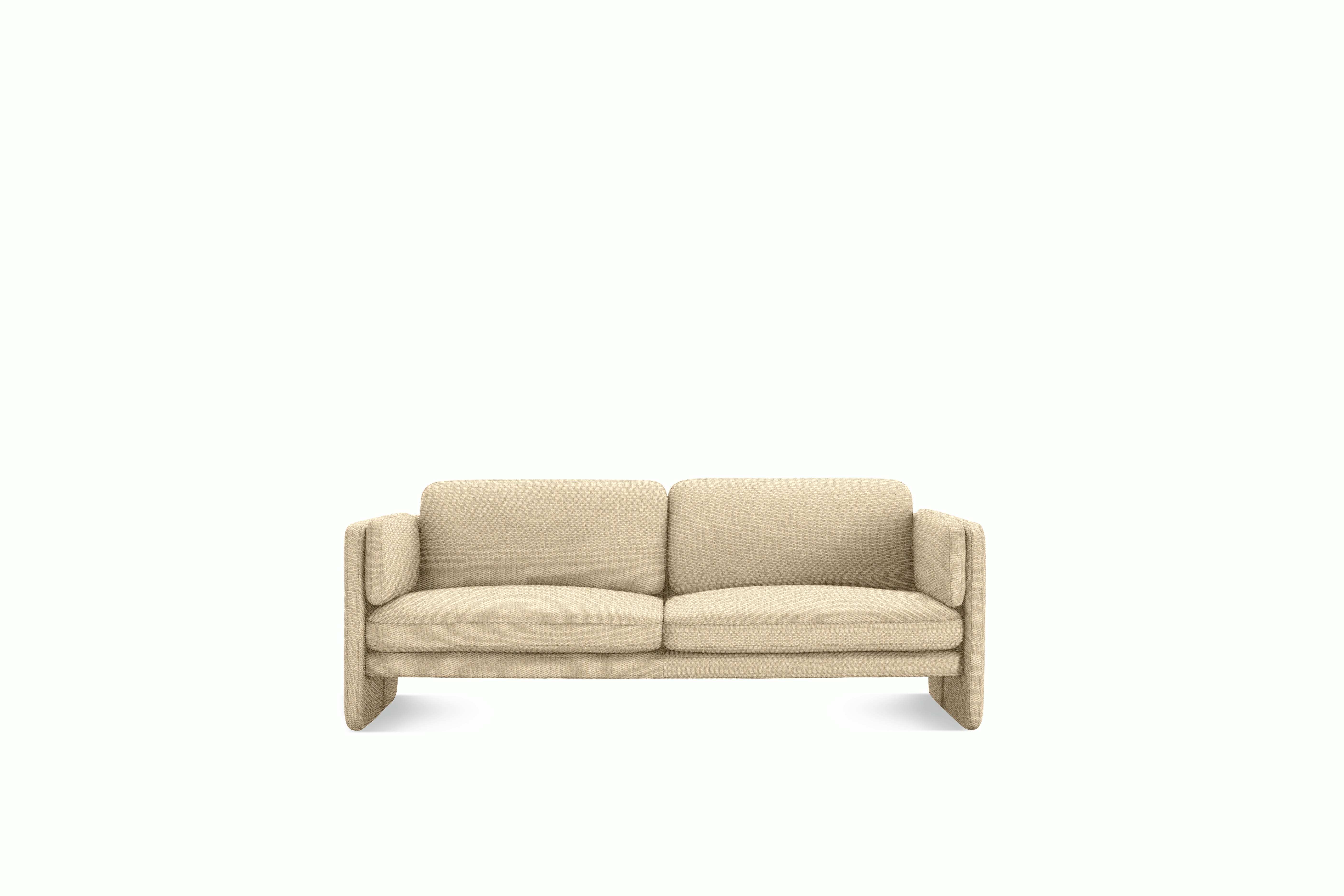 Pastille Sofa - 80, Fabric, Album Linen, Straw