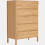 Sumu Dresser - Oak 5 Drawer Dresser