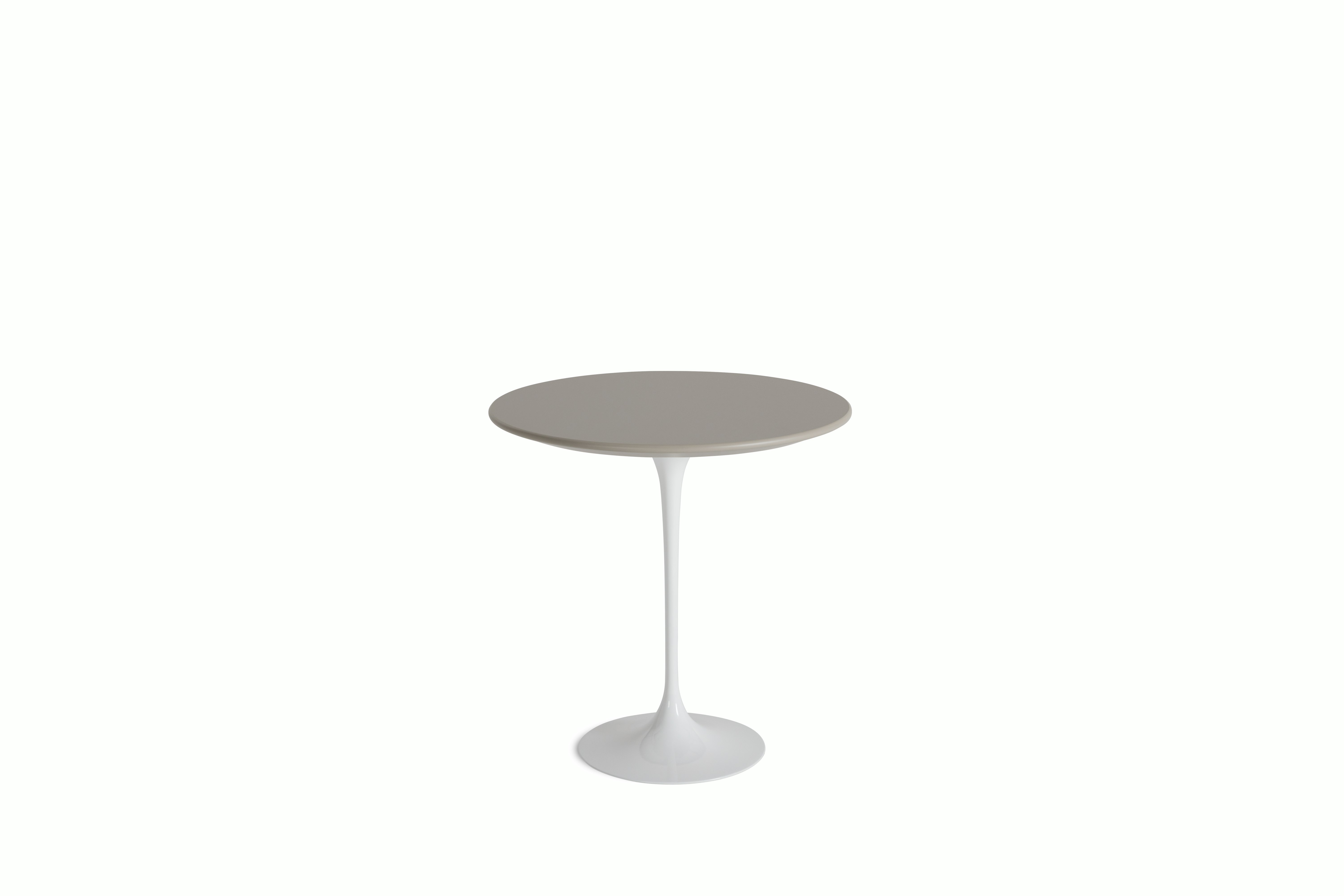Saarinen Side Table - 20 Inch, Round, Modern Clay Laminate, White Base