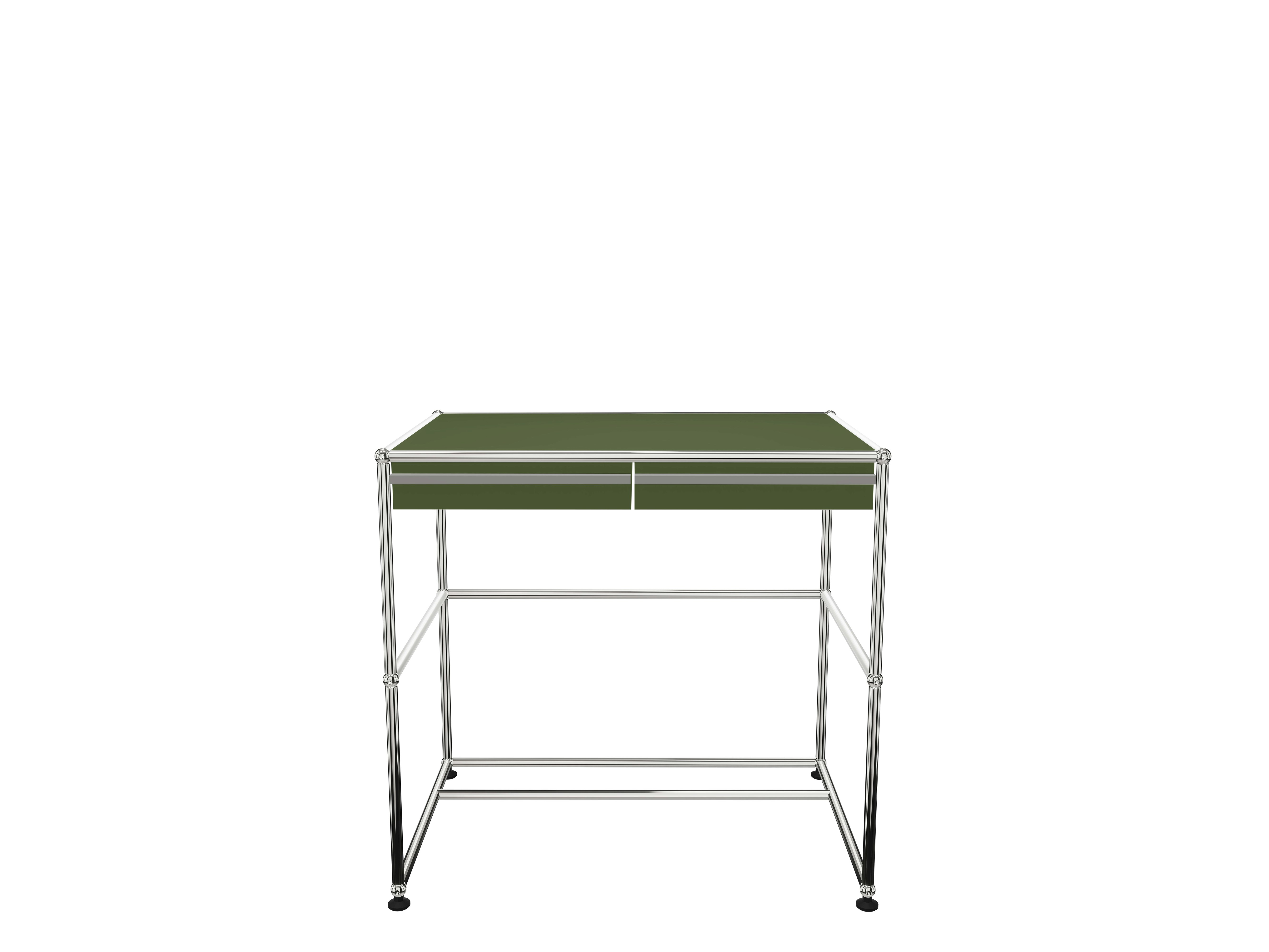 USM Haller Compact Desk - Olive