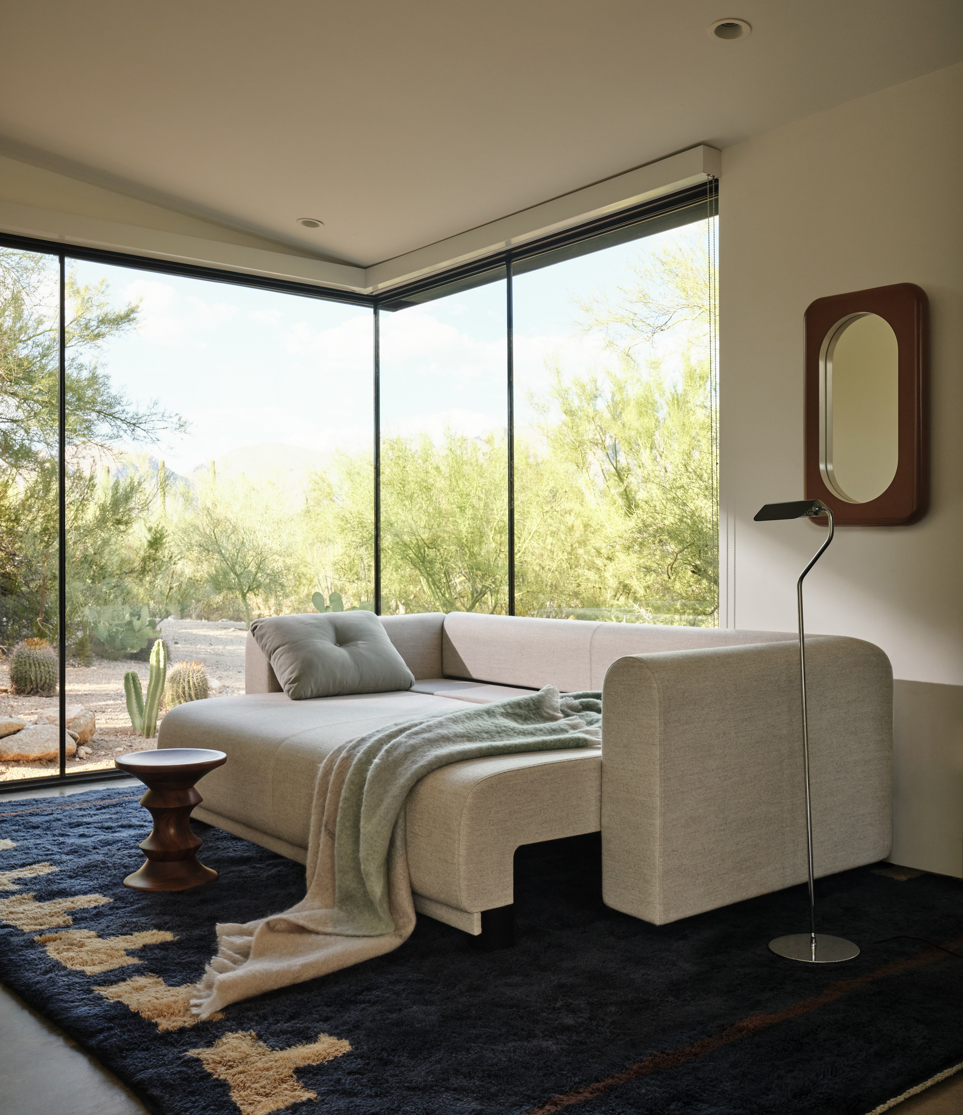 Endo Sleeper and Backgammon Wool Moroccan Rug