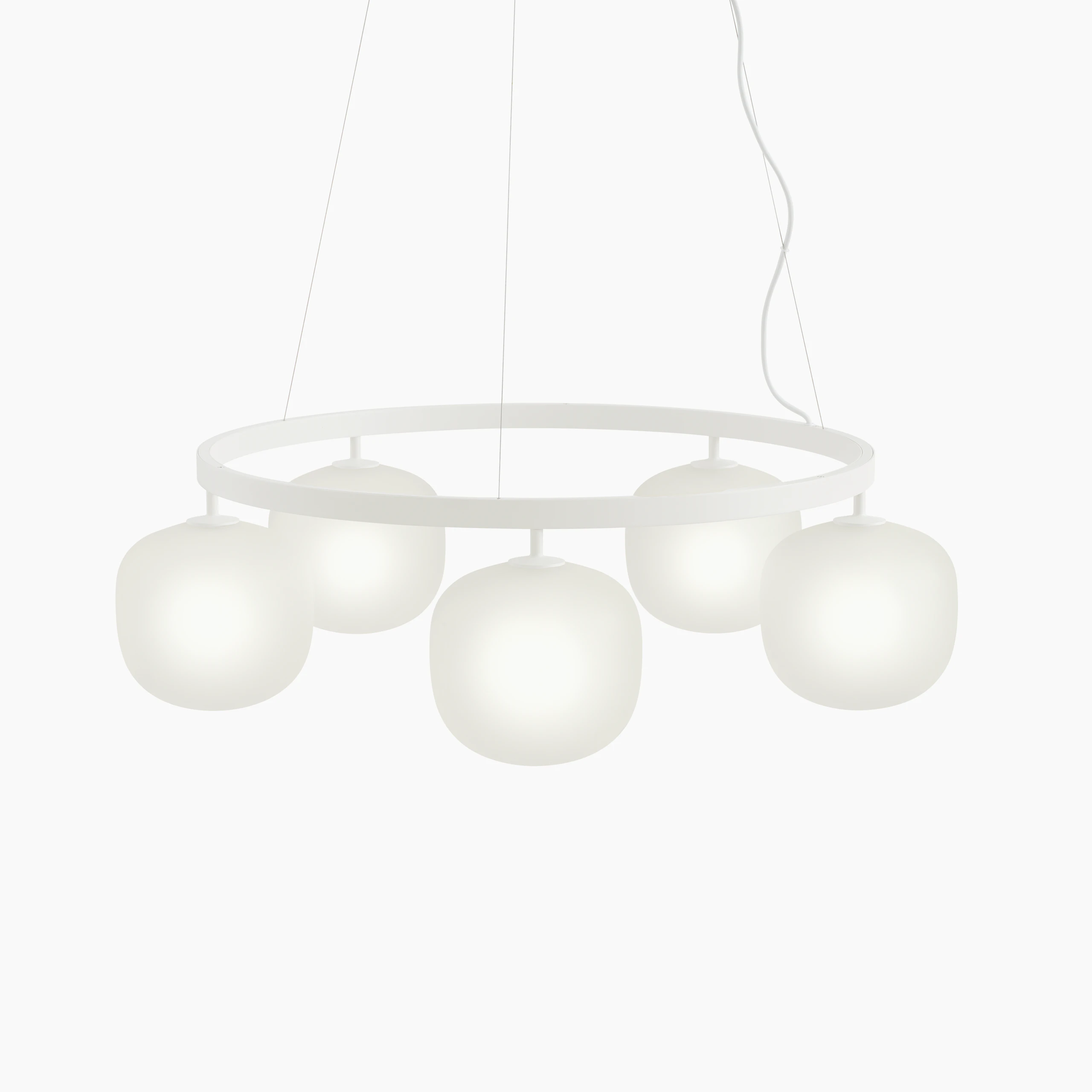 Rime Chandelier in Black Viewed from Top