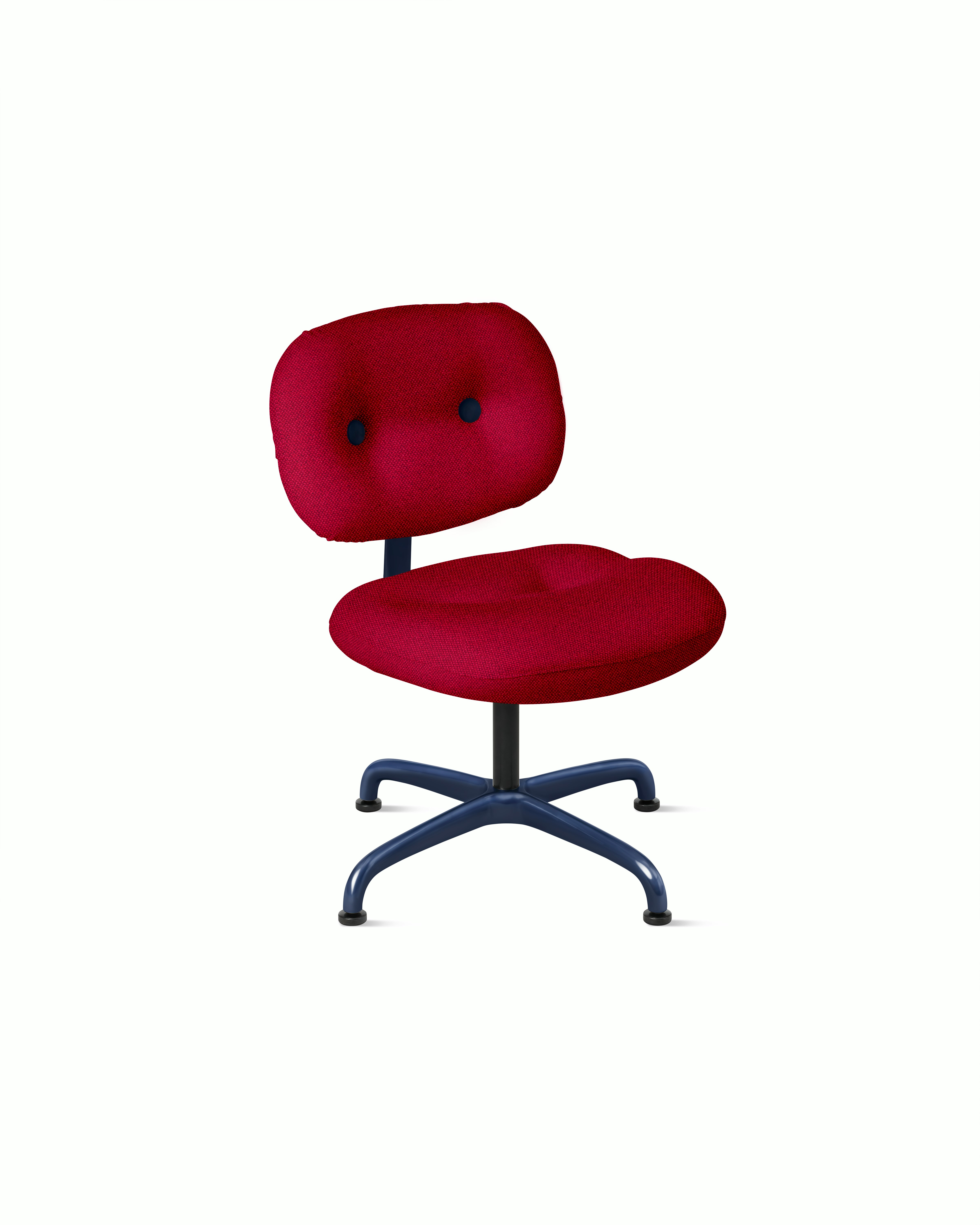 Morrison Hannah Occasional Chair - Without Arms,  Hourglass,  Flame,  Iris,  Glides FSC Certified