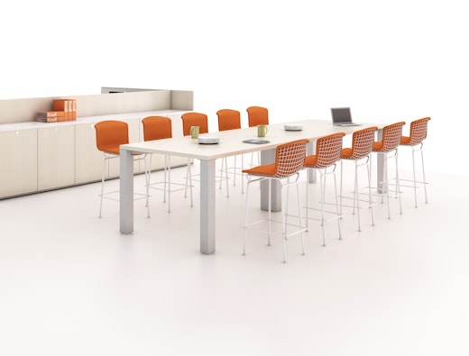 Reff Profiles Bertoia Barstool shell power electricity meeting café