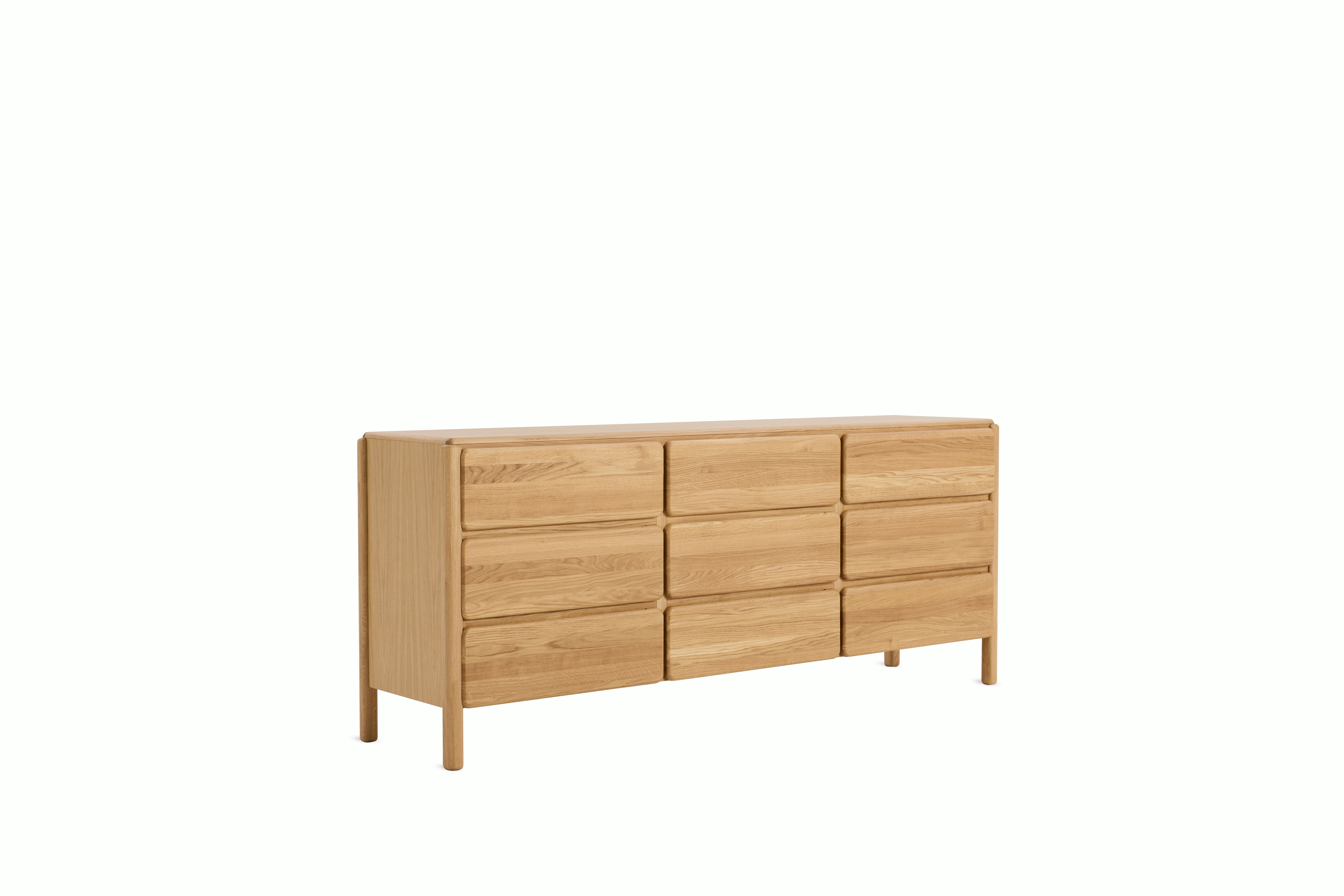 Sumu Dresser - Oak 9 Drawer Dresser