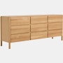 Sumu Dresser - Oak 9 Drawer Dresser