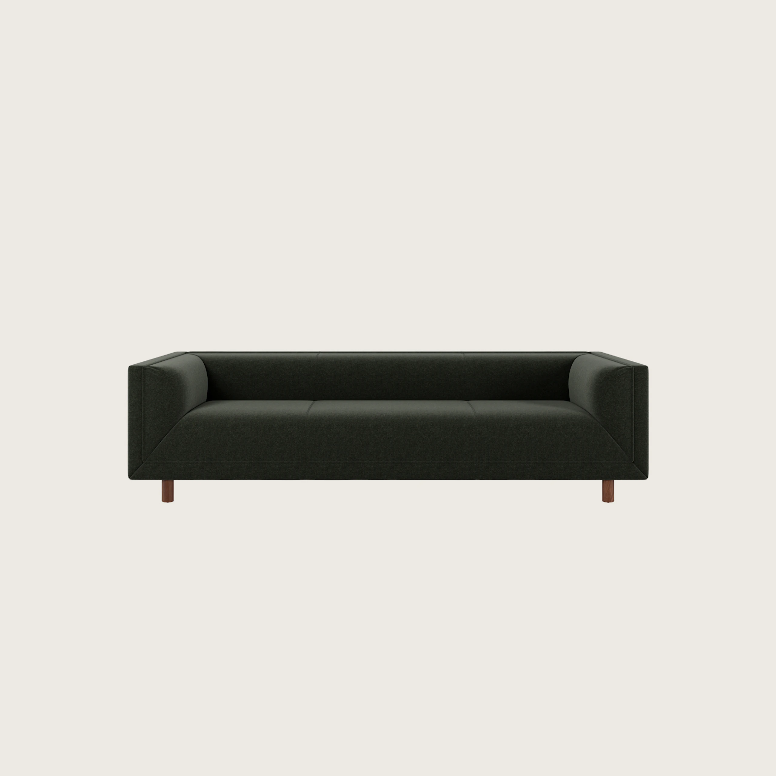 Rolled Arm Sofa 96, Pecora, Hunter, Walnut