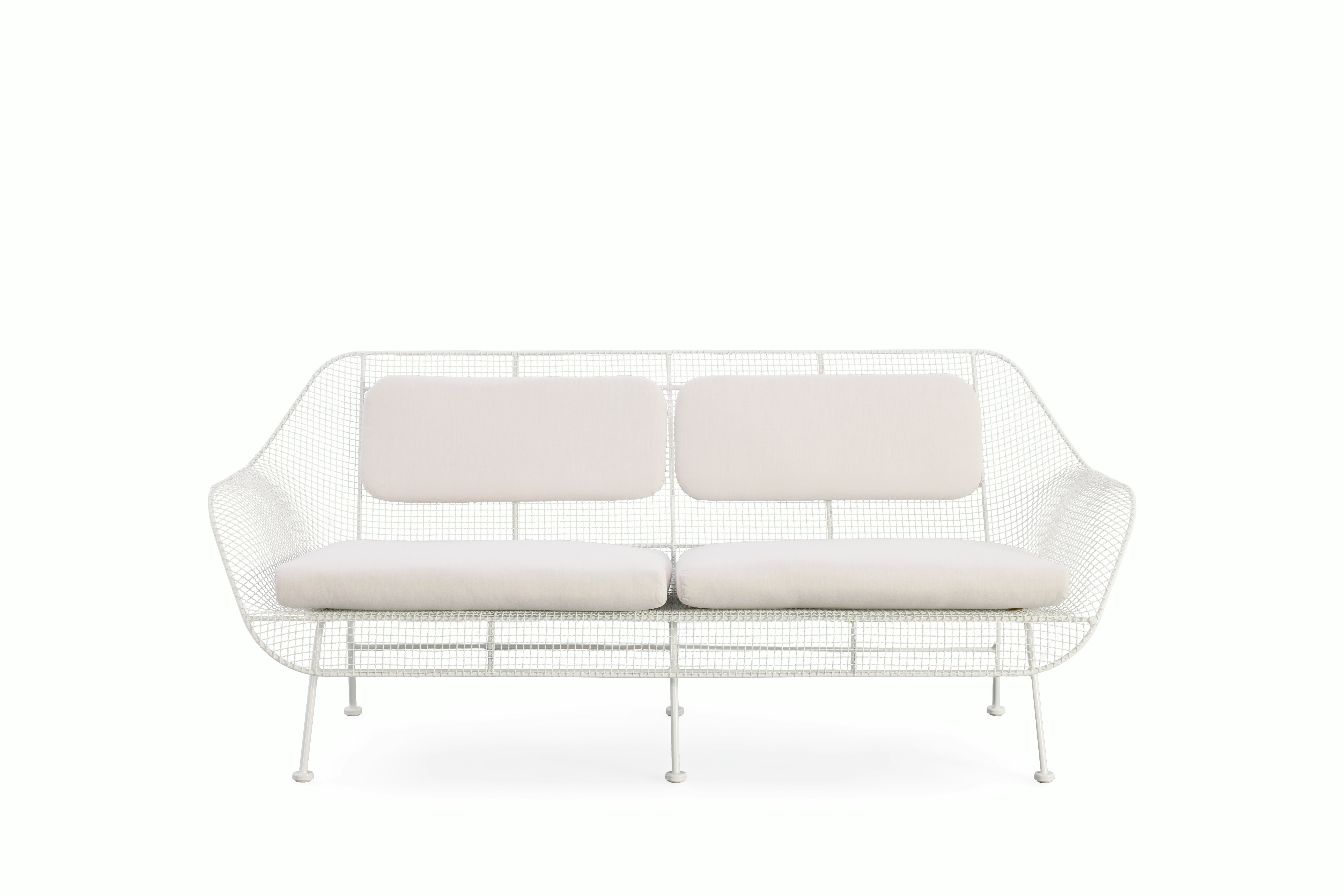 Sculptura Sofa - white, pumice
