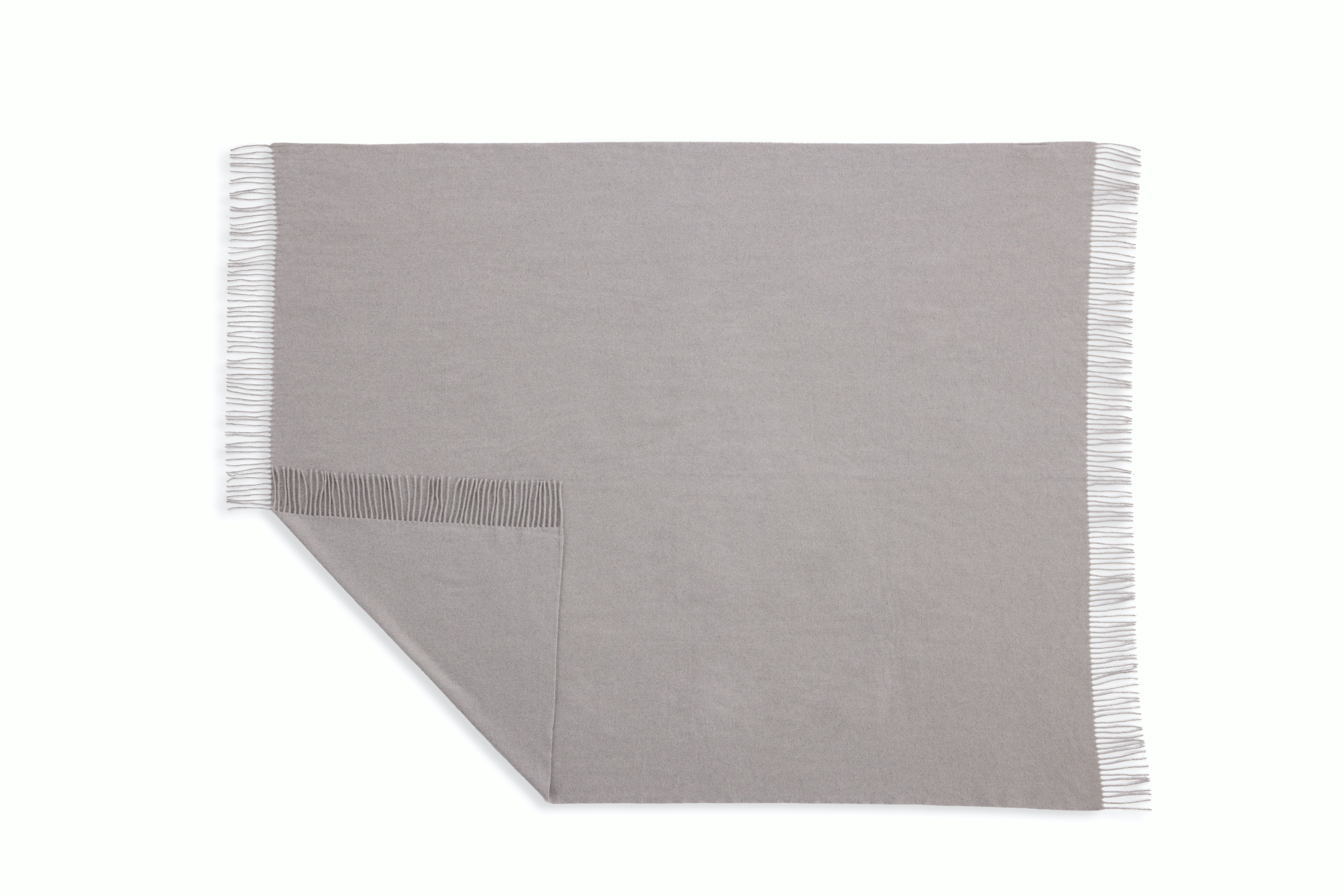 Geneva Cashmere Throw - Light Grey, 6' x 9' with box packaging
