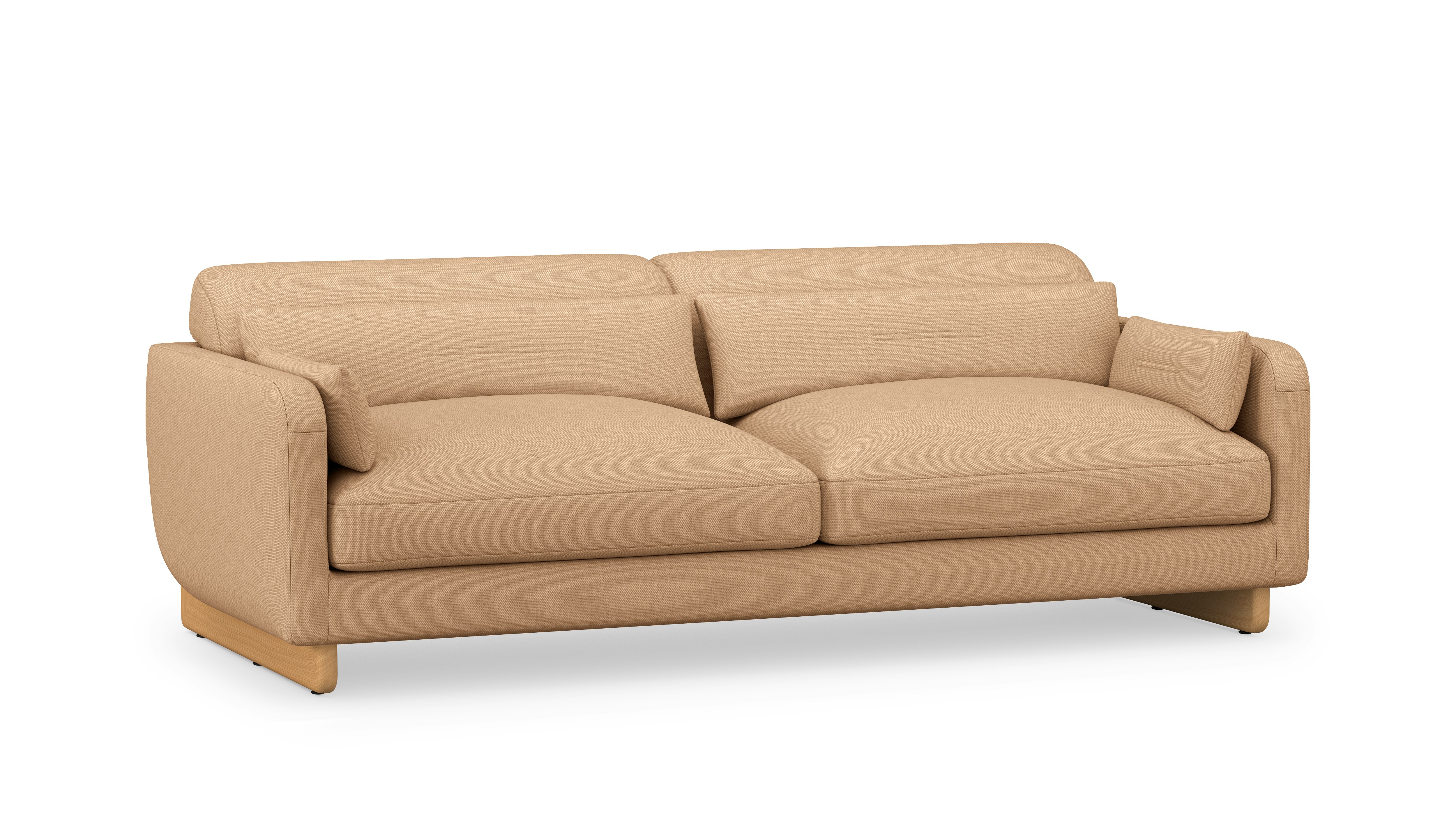 Contra Sofa - 84 Inch, Mode, Camel, Oak