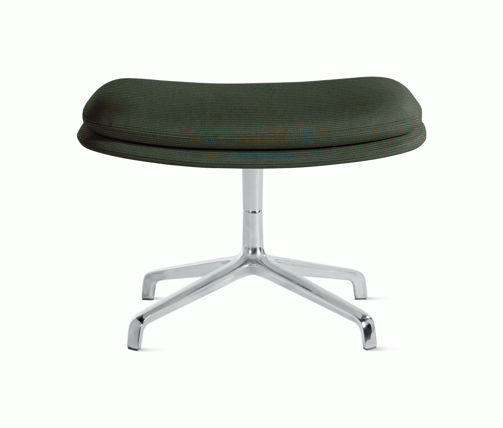 Striad Ottoman - Isa, Connect, 4-Star, Polished Aluminum