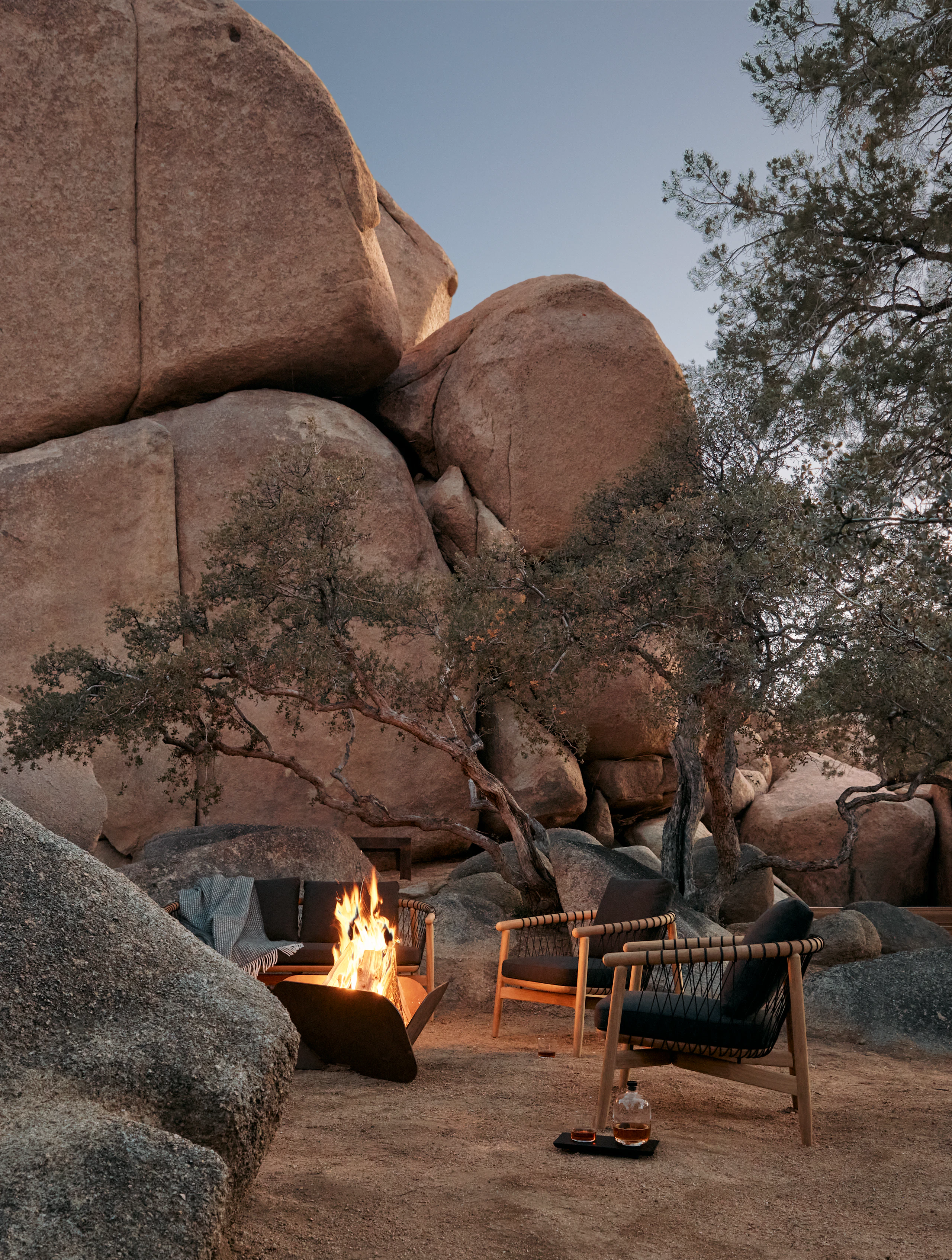 Crosshatch Outdoor Collection and Plodes Fire Pit