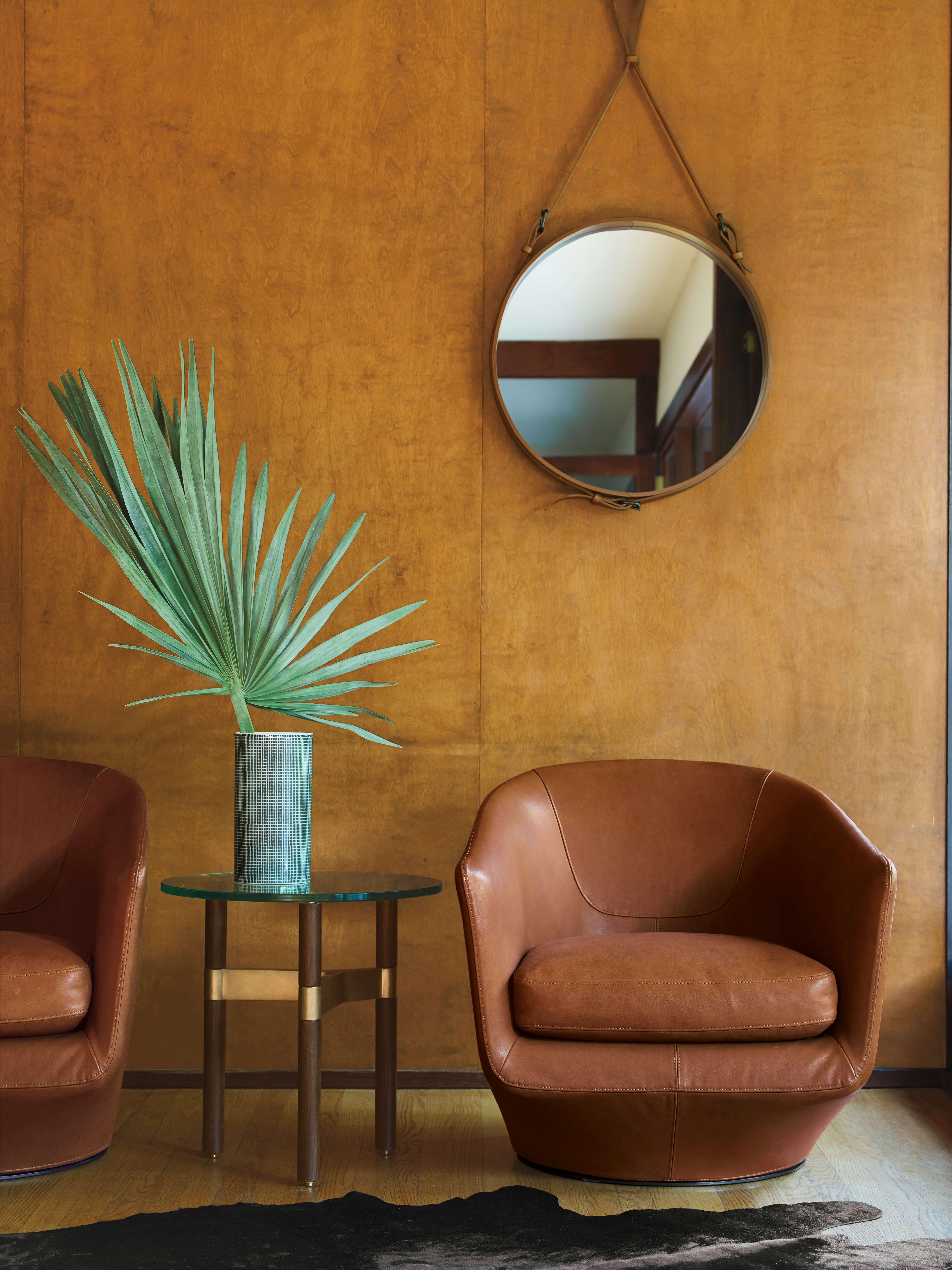 Adnet Round Mirror