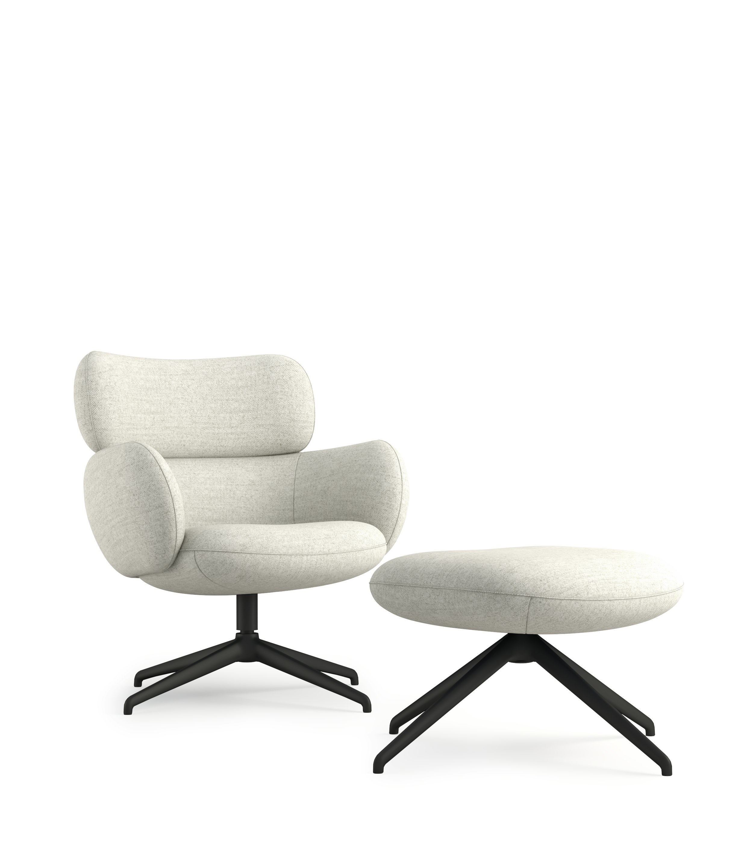 Blis Swivel Chair and Ottoman