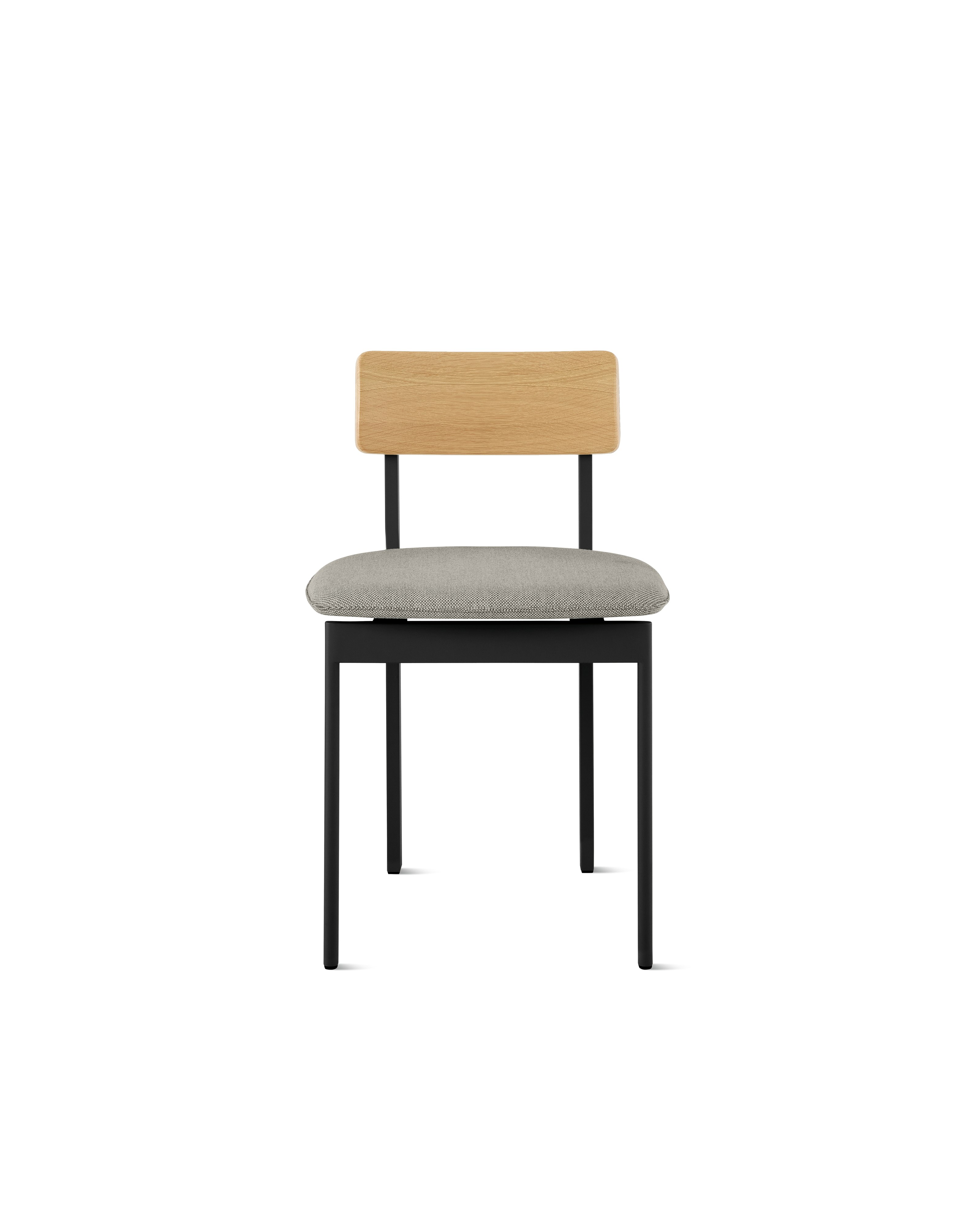 Betwixt Mixed Materials Chair - side chair,  black,  oak,  sycamore